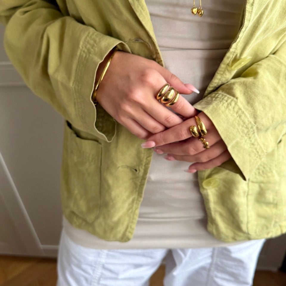 Wolff Jewelry Bomby Ring Ringe 18 karat guldbelagt