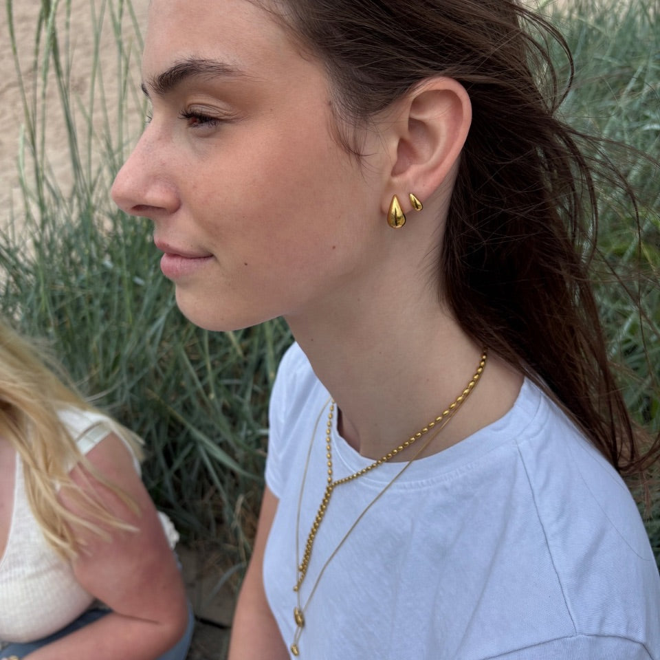 Wolff Jewelry Bomby Studs Øreringe 18 karat guldbelagt