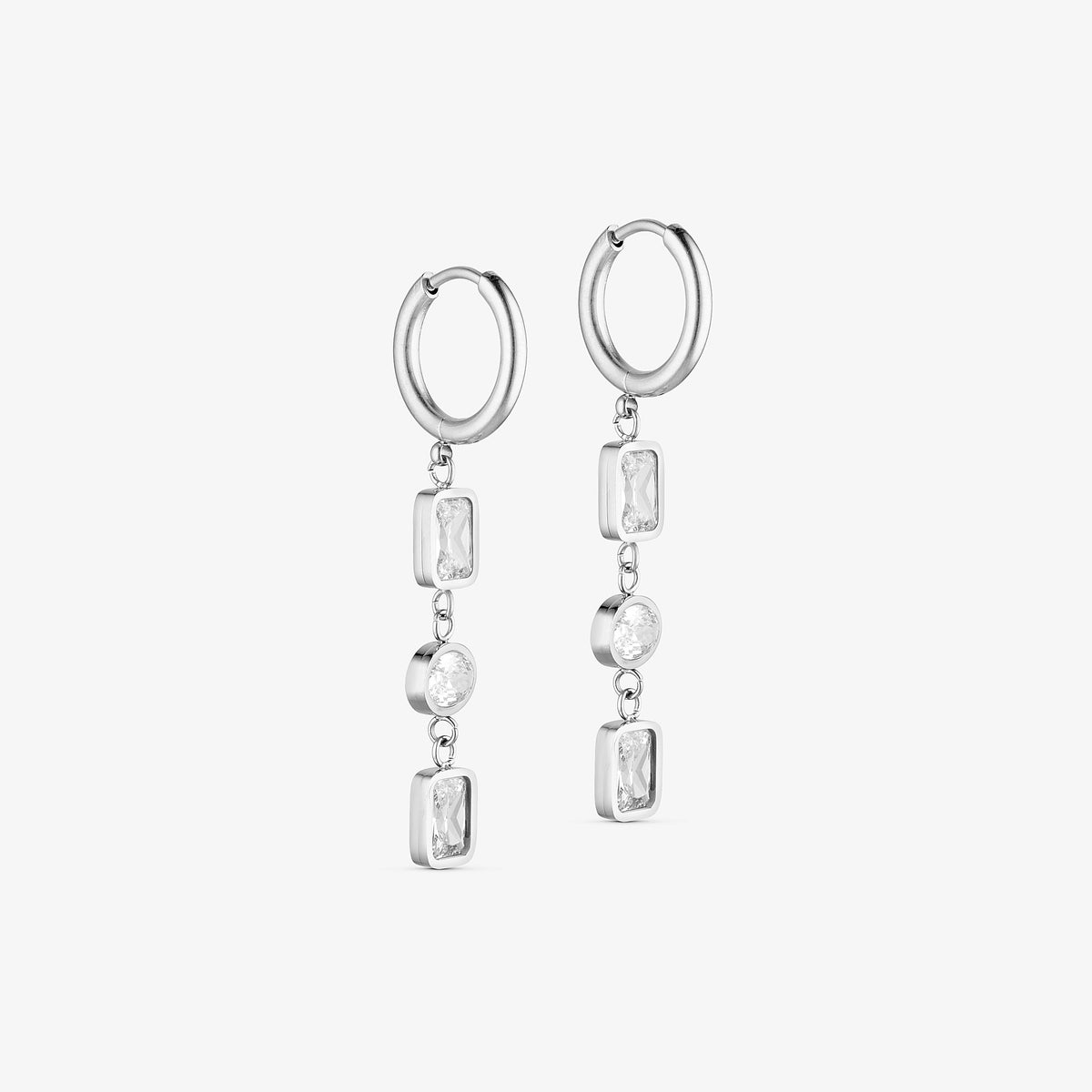 Wolff Jewelry Braza Earrings Øreringe Sølvfarvet
