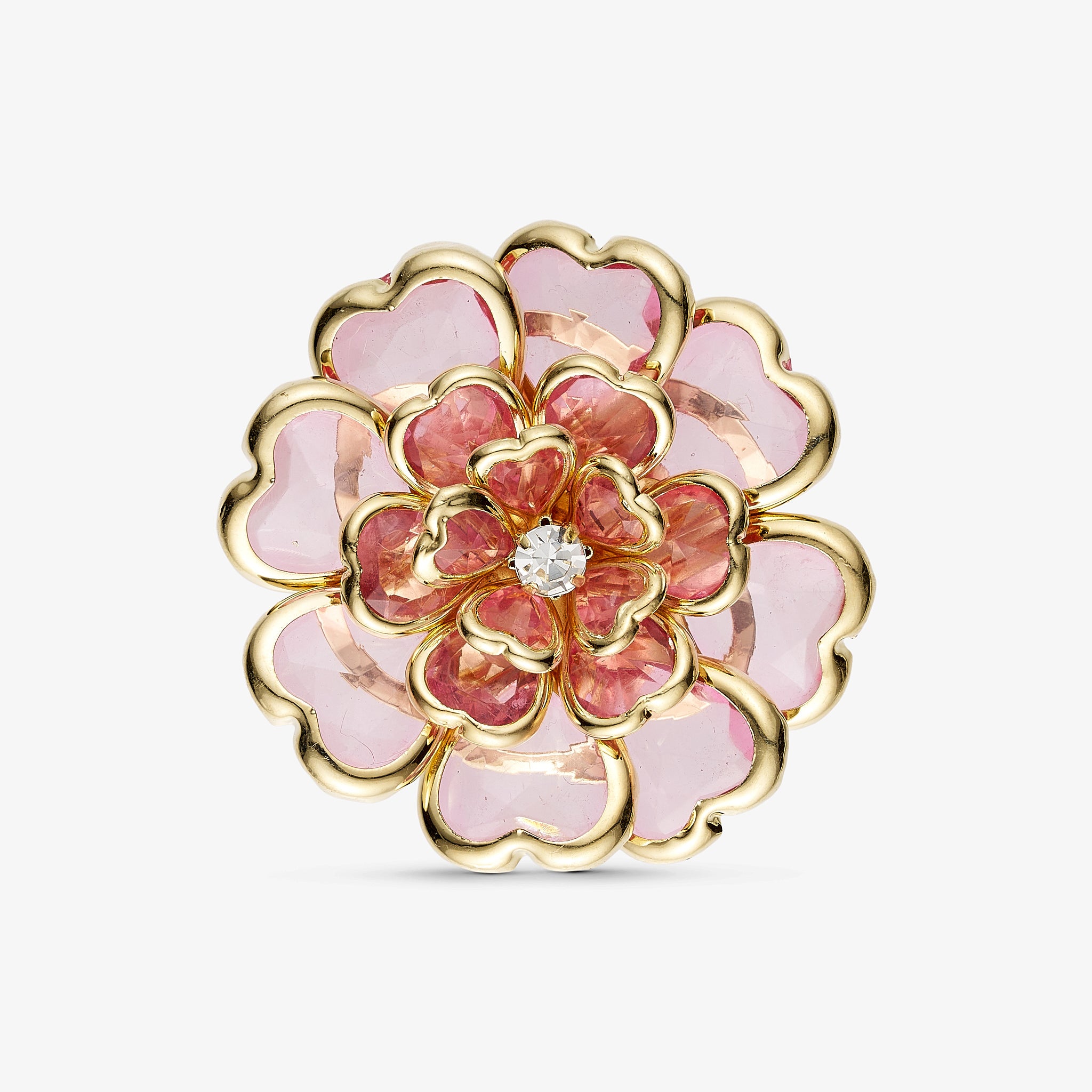 Wolff Jewelry Button Cover - Big Flower Button Covers Rosa