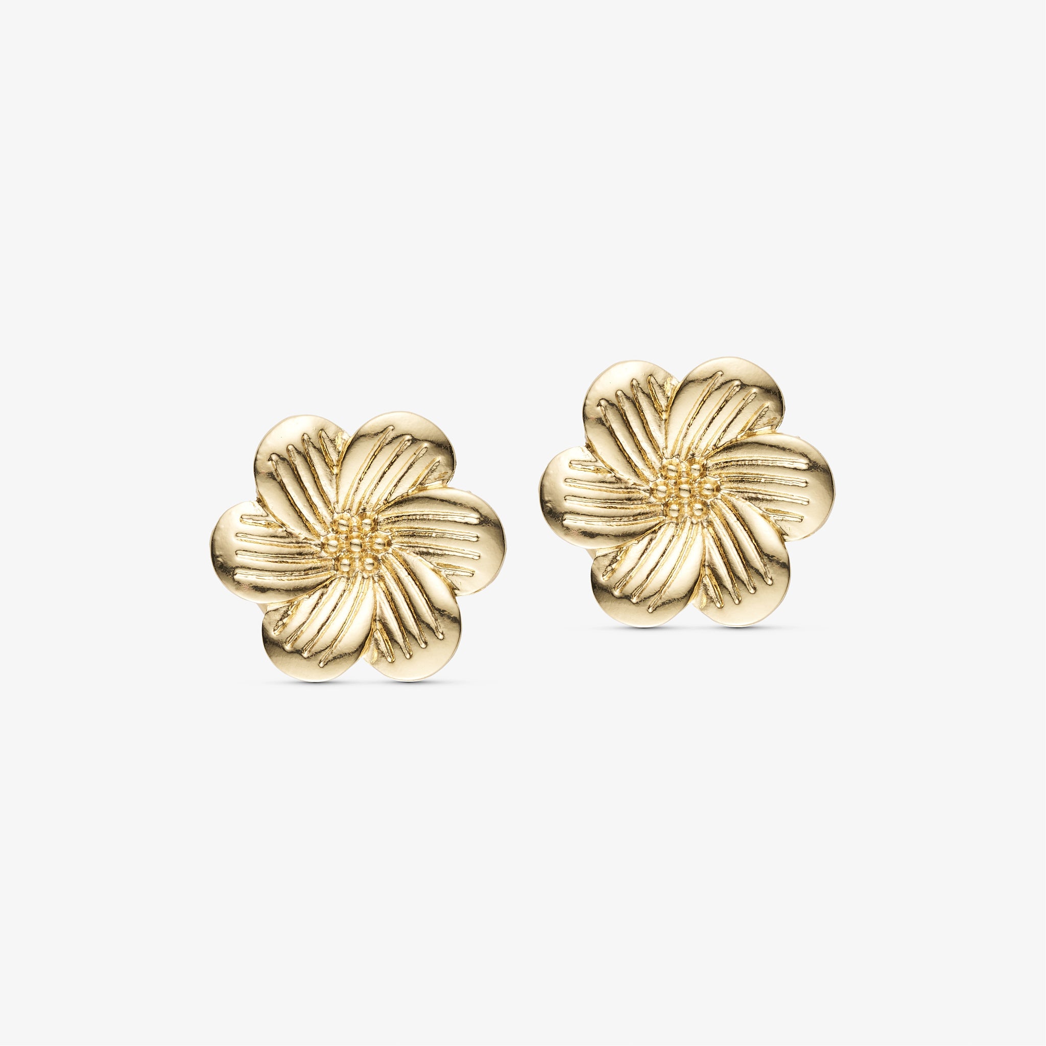 Wolff Jewelry Button Cover - Flower Button Covers 18 karat guldbelagt