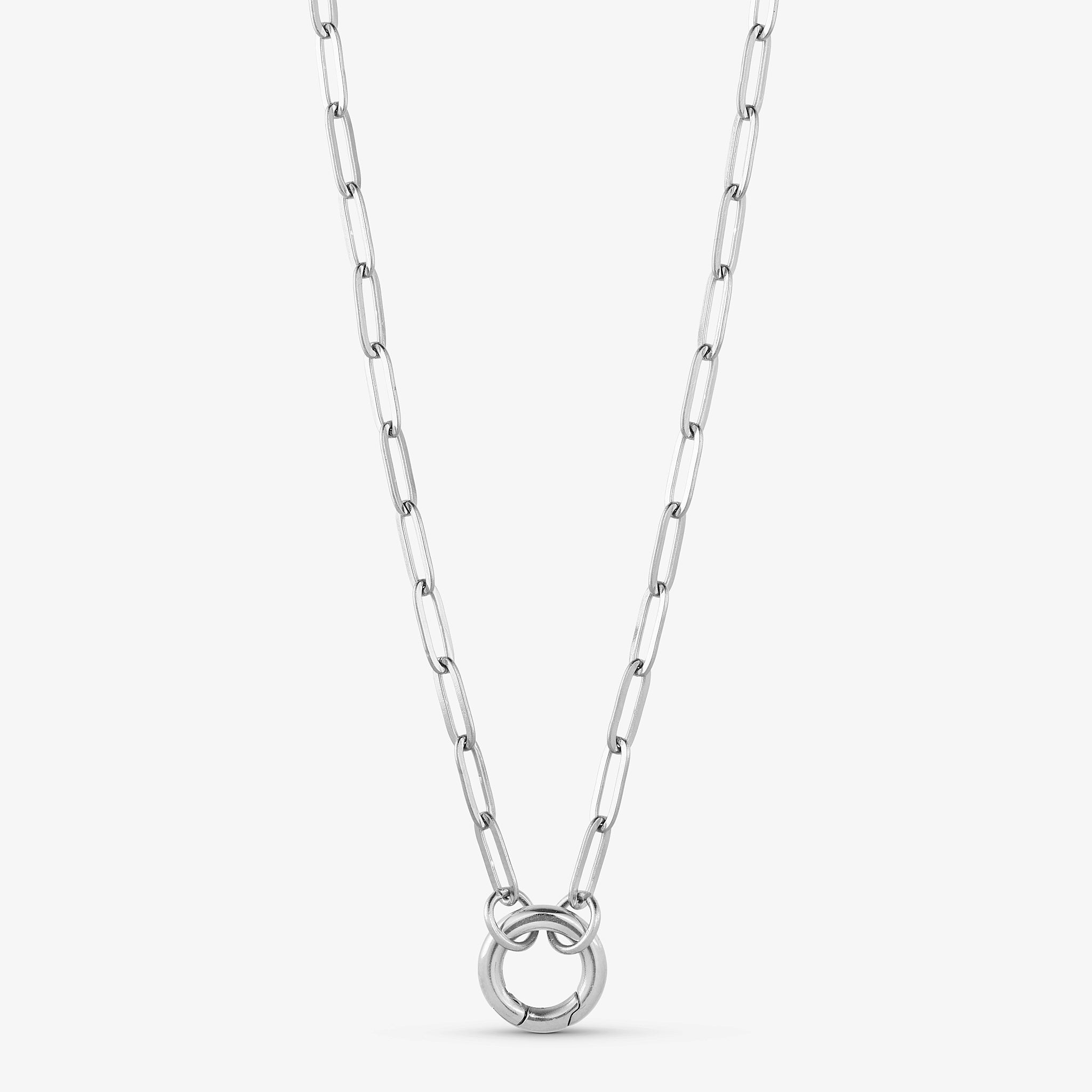 Wolff Jewelry Chain Coin Charm Necklace Halskæder Sølvfarvet