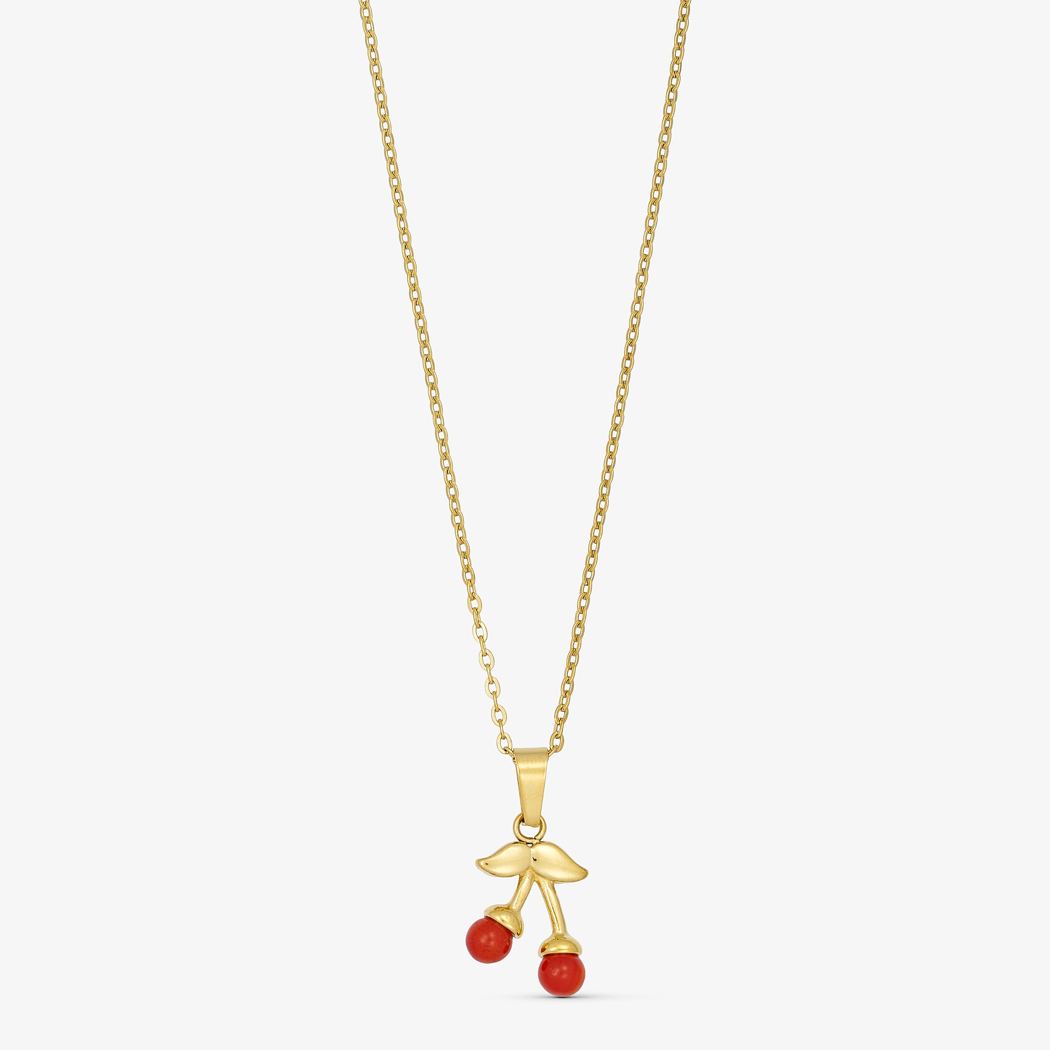 Wolff Jewelry Cherry Necklace Halskæder 18 karat guldbelagt