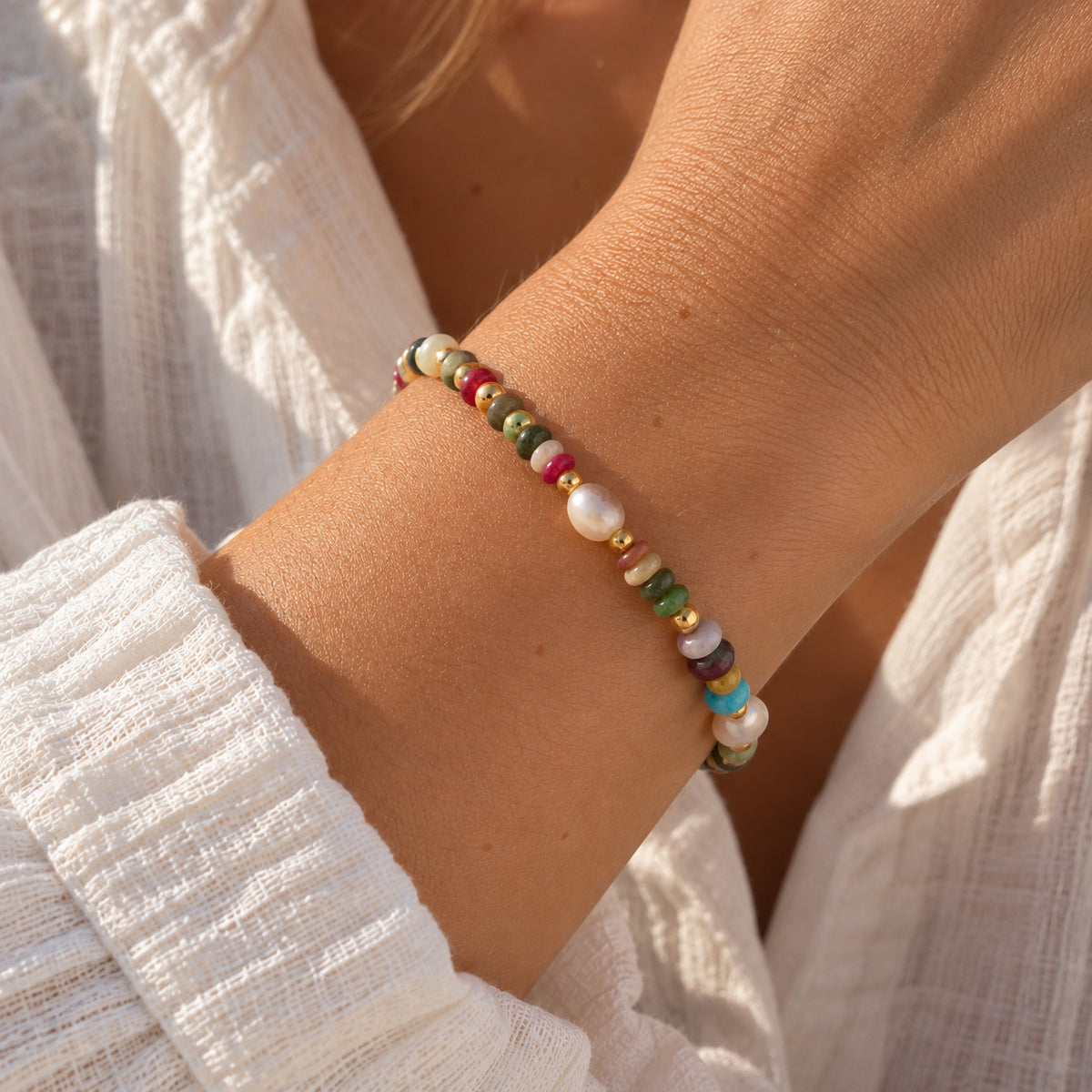 Wolff Jewelry Color Pearl Bracelet Armbånd Mix