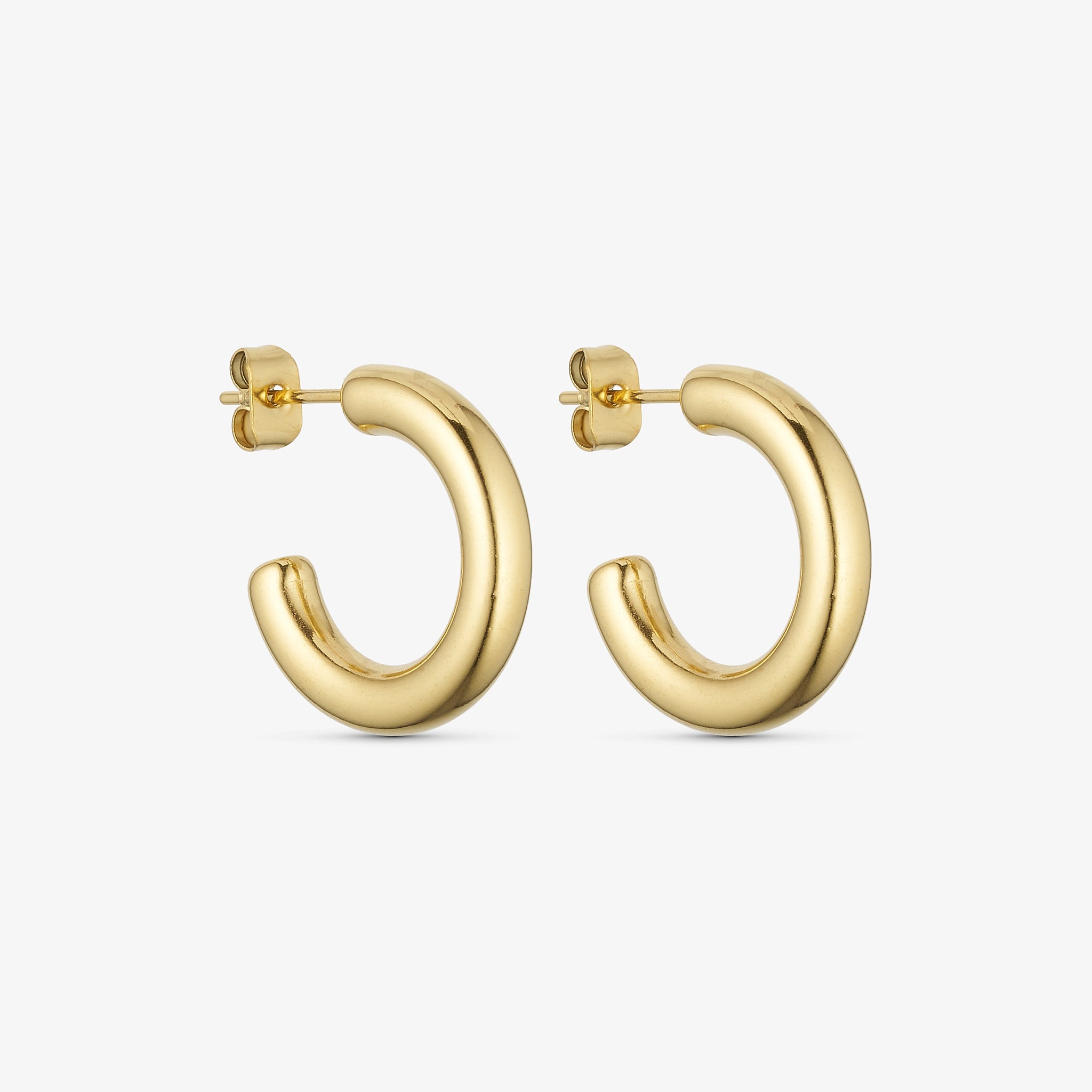 Wolff Jewelry Emmi Hoops 20mm Øreringe 18 karat guldbelagt