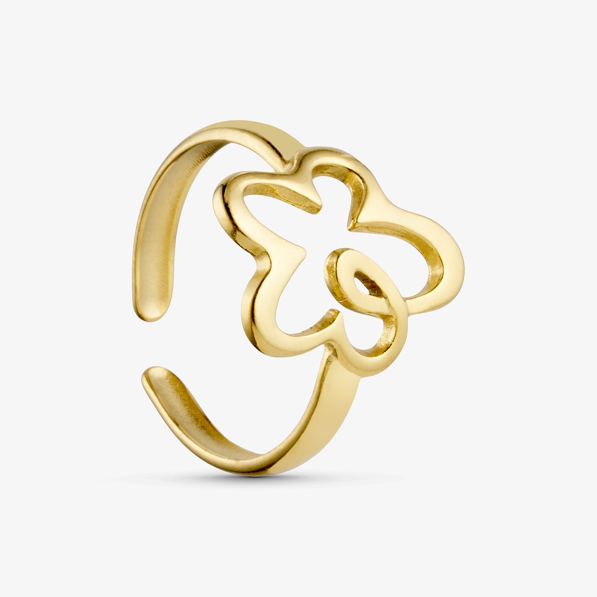 Wolff Jewelry Floral Ring Ringe 18 karat guldbelagt