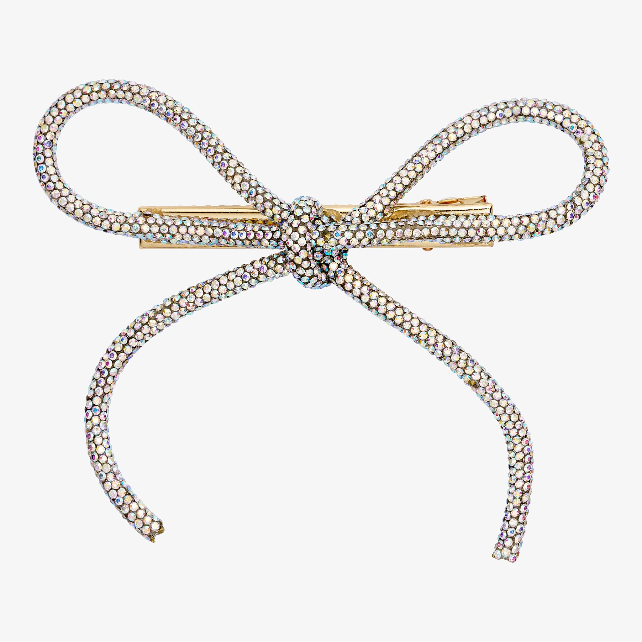 Wolff Jewelry Glitter Bow Hårspænder Sølvfarvet