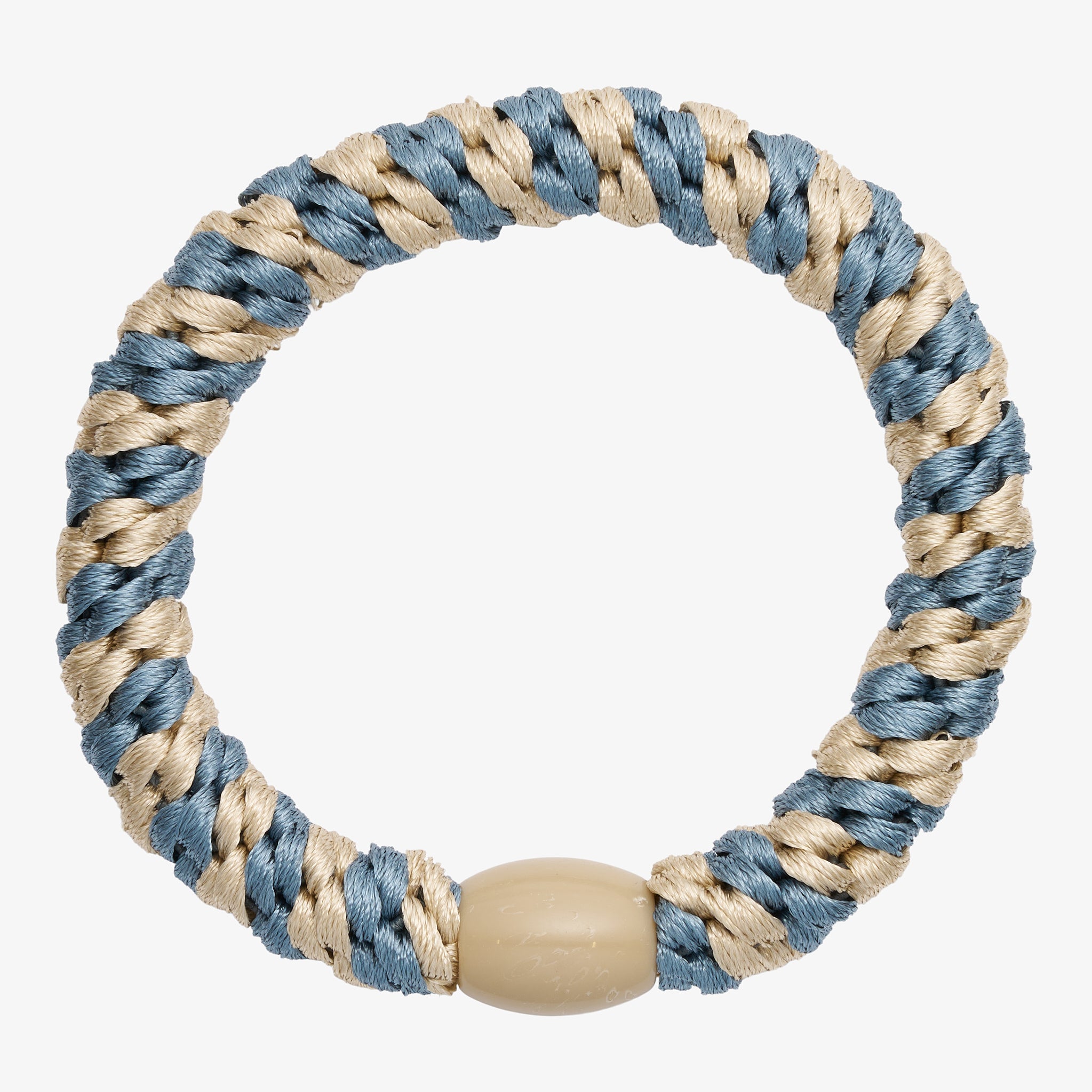 Wolff Jewelry Hair Boble Elastic Hårelastikker Dusty Blue/Beige