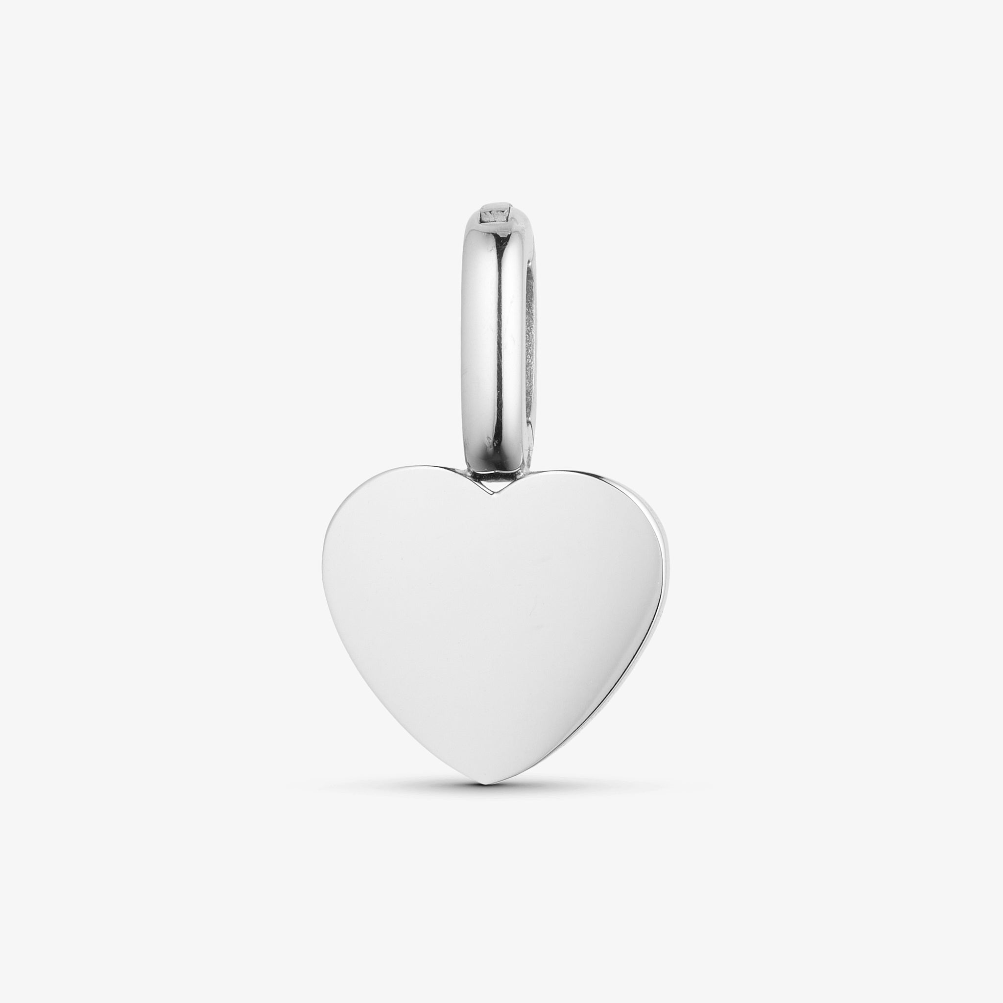 Wolff Jewelry Heart Charm Charms Sølvfarvet