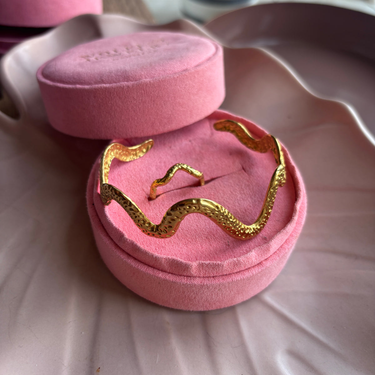 Wavy Sæt - Armring + Ring
