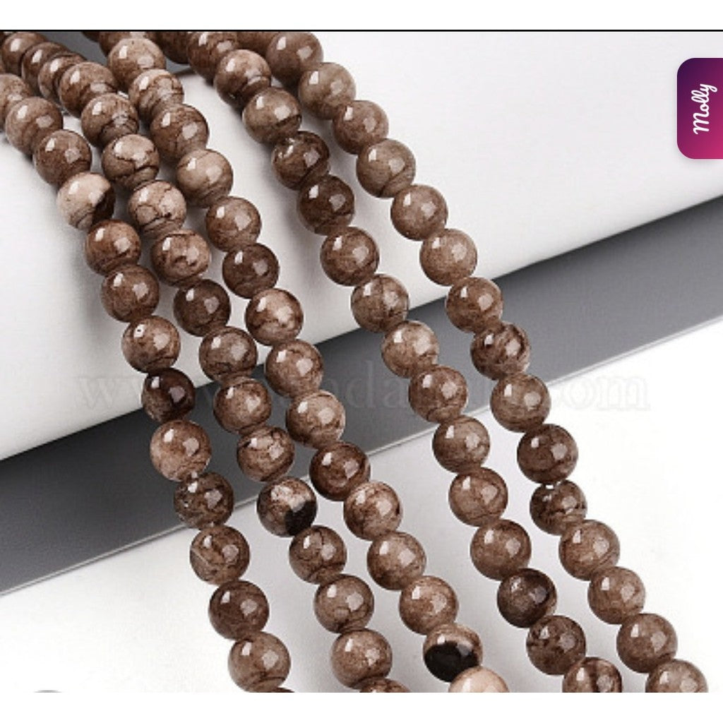 Wolff Jewelry Jusi Pearl Earring Øreringe Brown