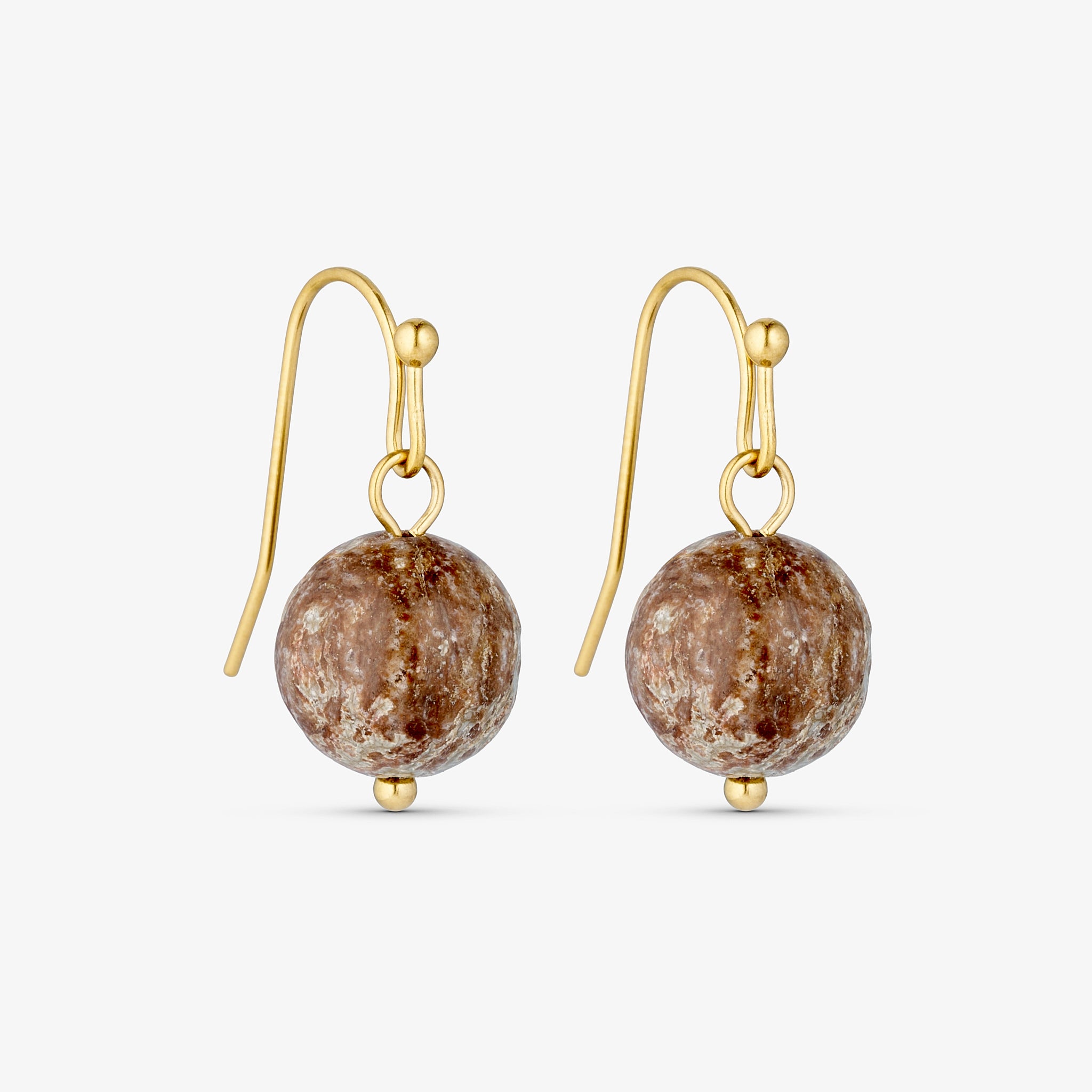 Wolff Jewelry Jusi Pearl Earring Øreringe Brown