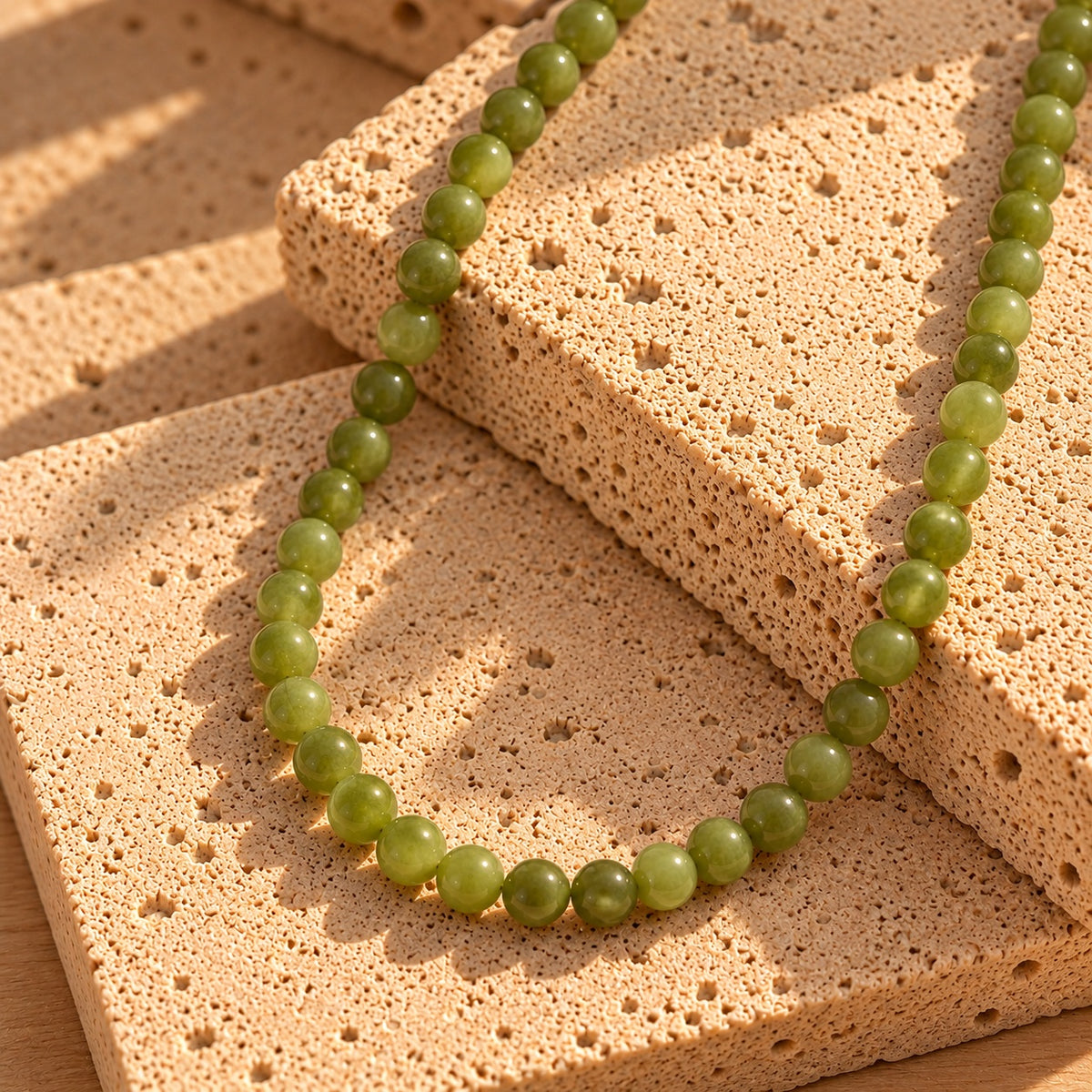 Wolff Jewelry Jusi Pearl Necklace Halskæder Grøn