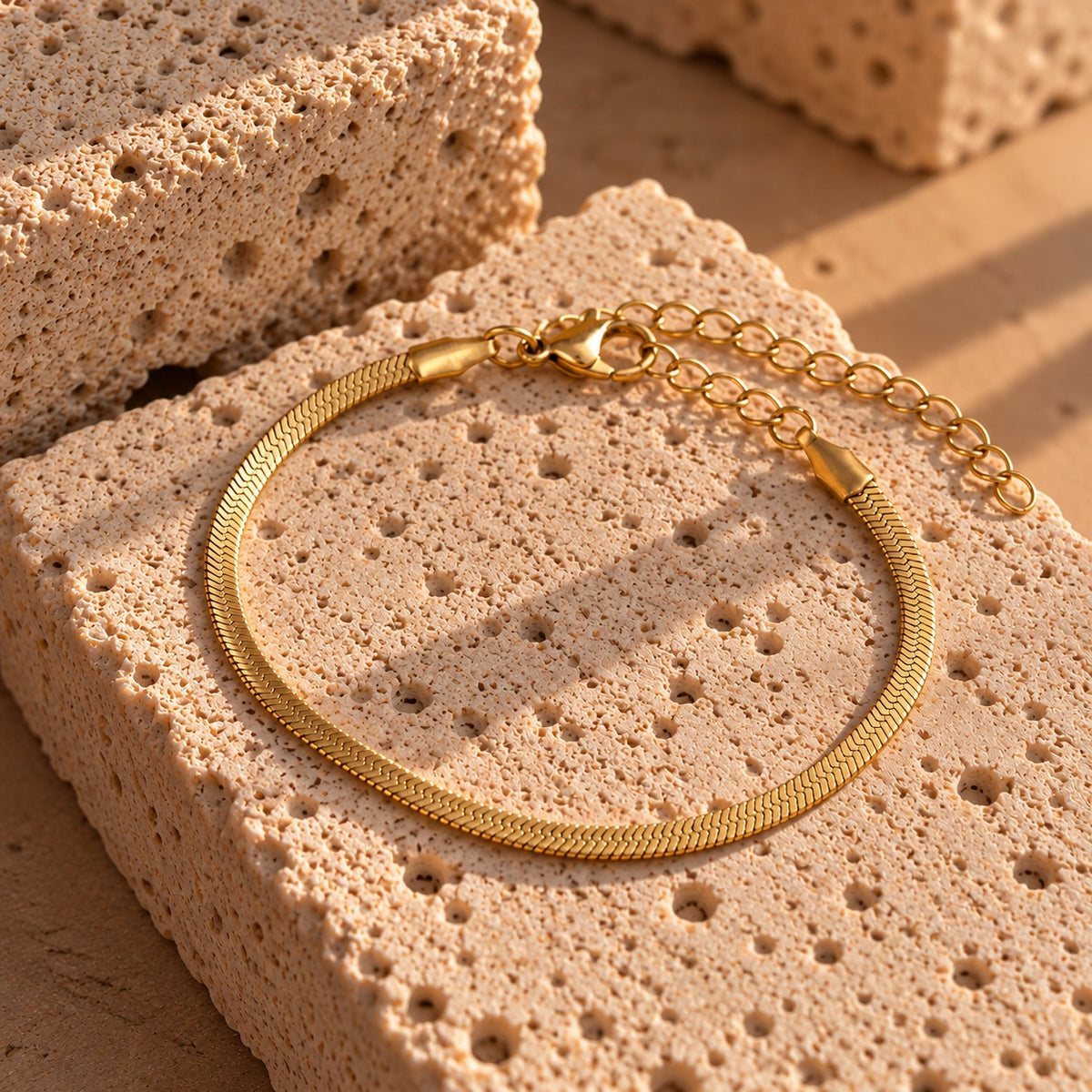 Wolff Jewelry Kleo Bracelet 3mm Armbånd 18 karat guldbelagt