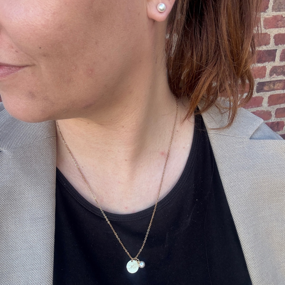MOR necklace + Pretty Pearl Earring