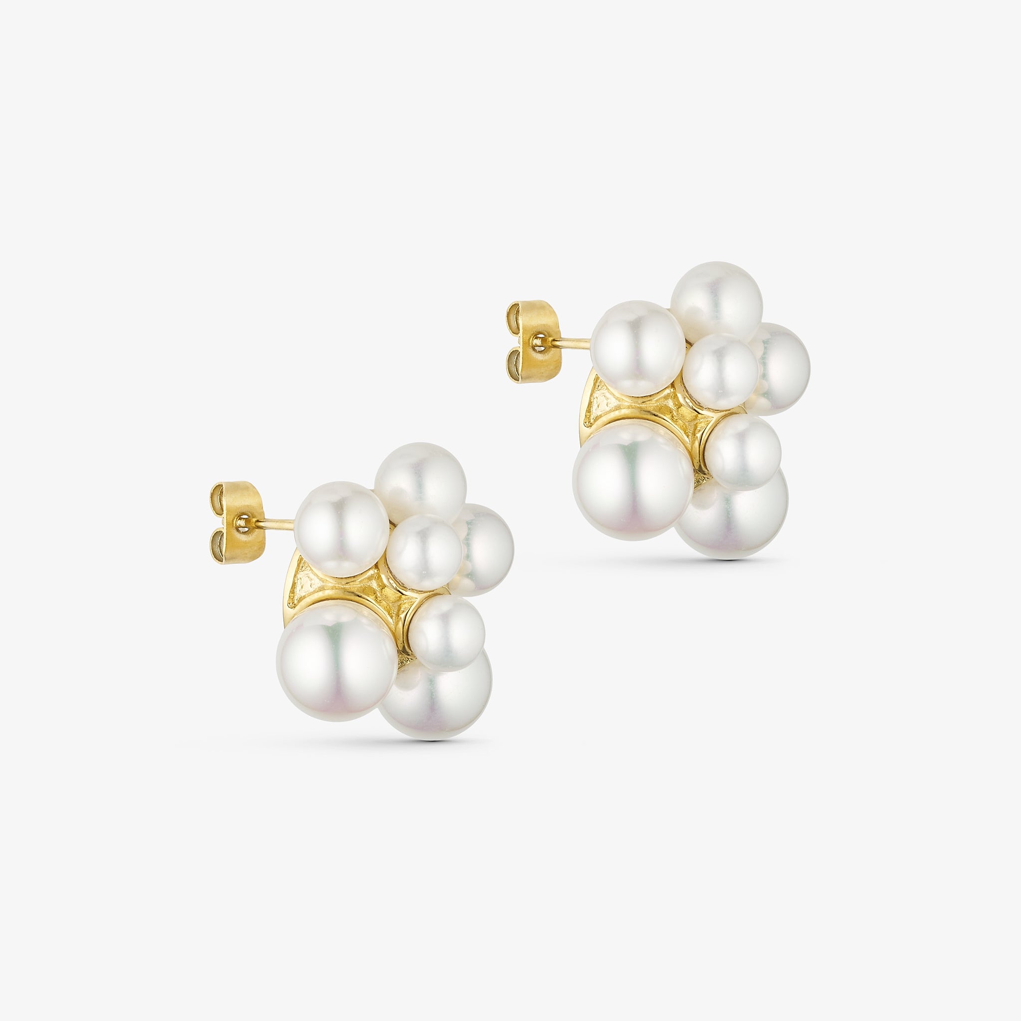 Wolff Jewelry Laura Pearl Drops Øreringe 18 karat guldbelagt