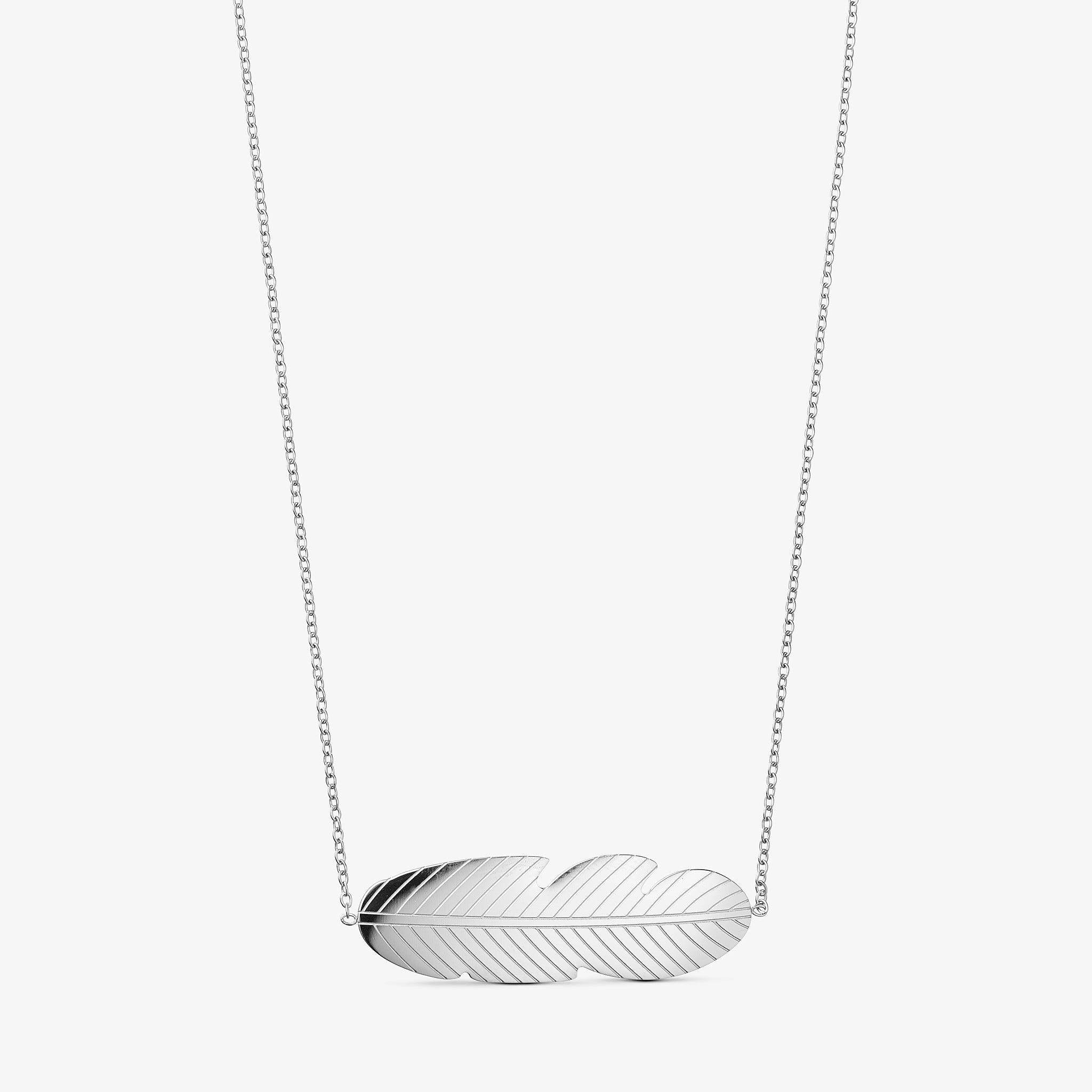 Wolff Jewelry Leafy Necklace Halskæder Sølvfarvet