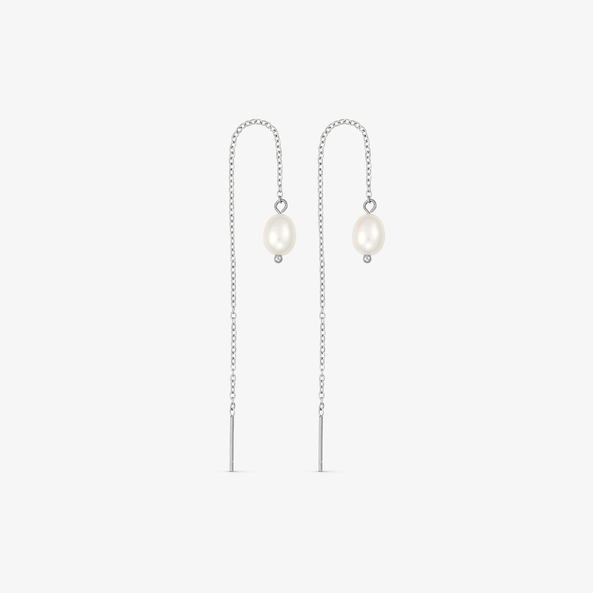 Wolff Jewelry Lilli Chain Earring Øreringe Sølvfarvet