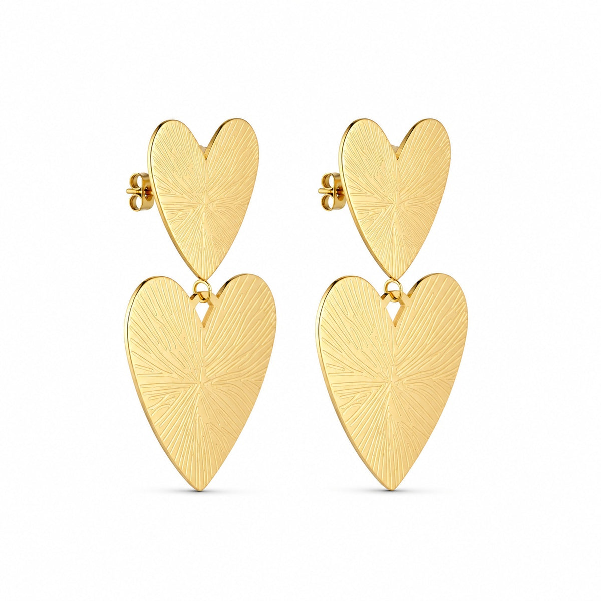 Wolff Jewelry Luna Big Earrings Øreringe 18 karat guldbelagt