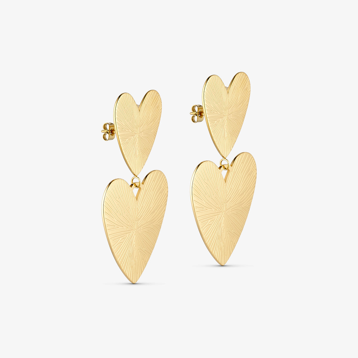 Wolff Jewelry Luna Big Earrings Øreringe 18 karat guldbelagt