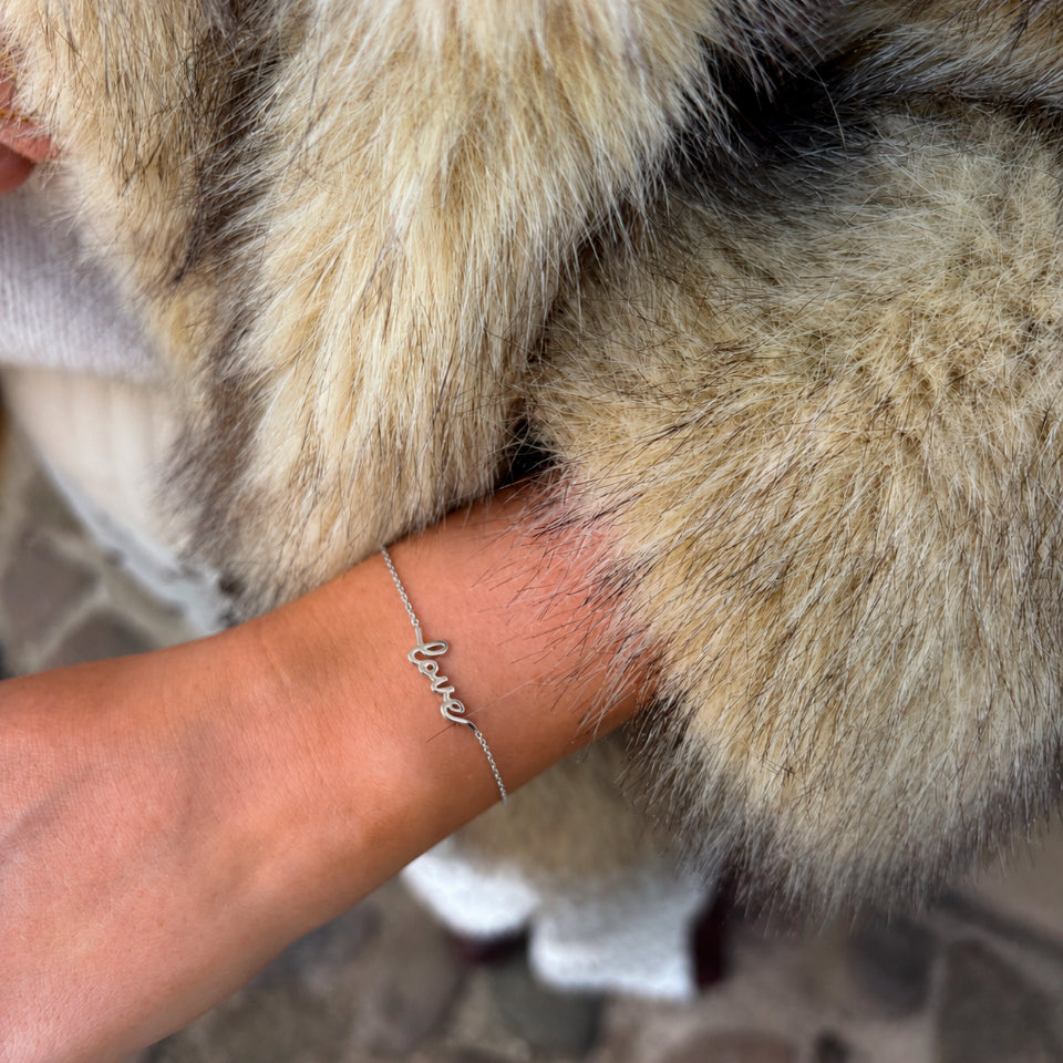Wolff Jewelry Luna Love Bracelet Armbånd Sølvfarvet