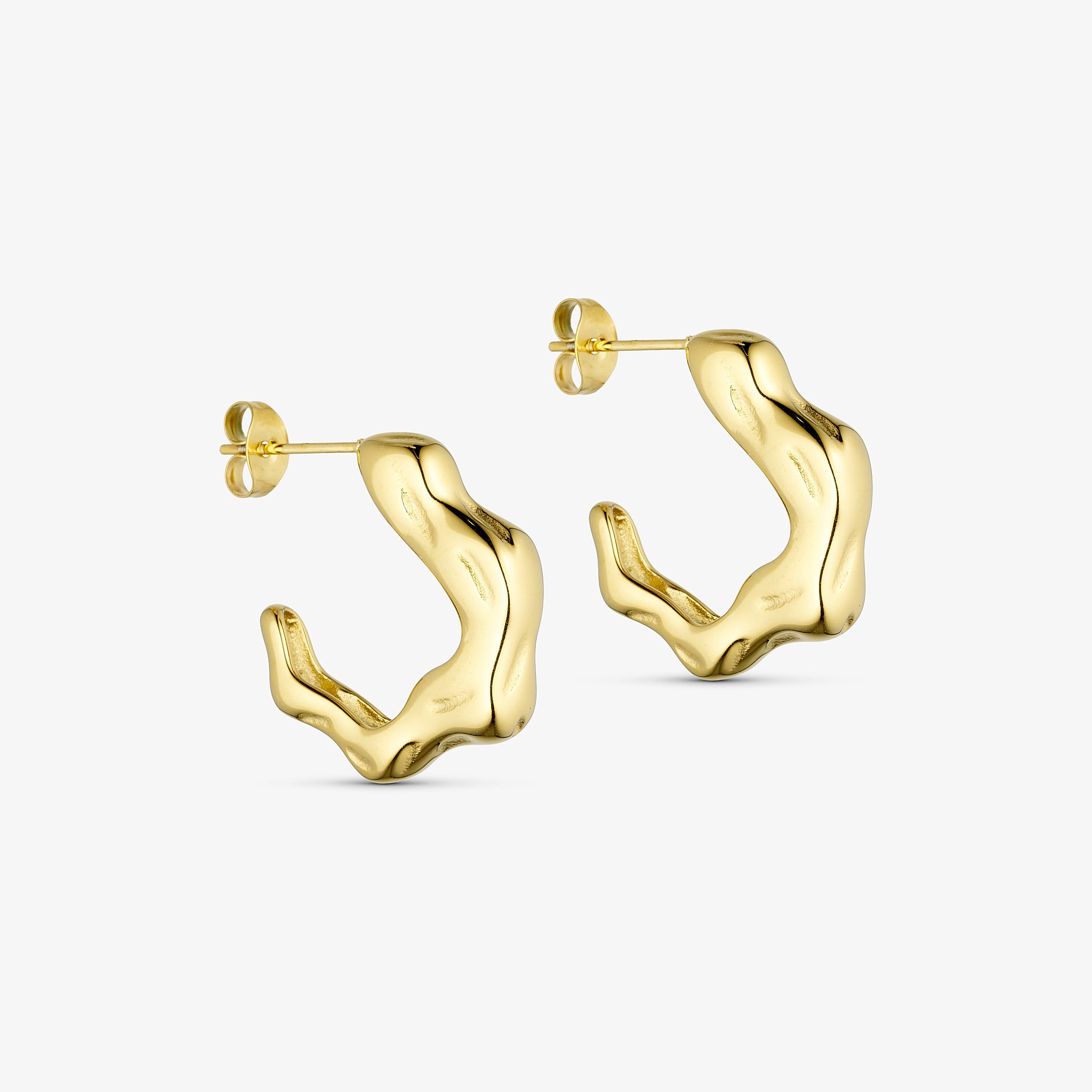 Wolff Jewelry Mindy Mini Hoops Øreringe 18 karat guldbelagt