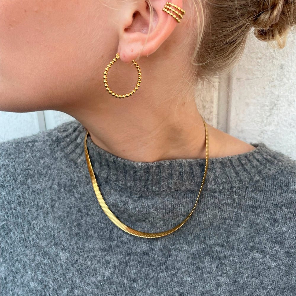 Wolff Jewelry Mini Boble Ear Cuff Earcuffs 18 karat guldbelagt