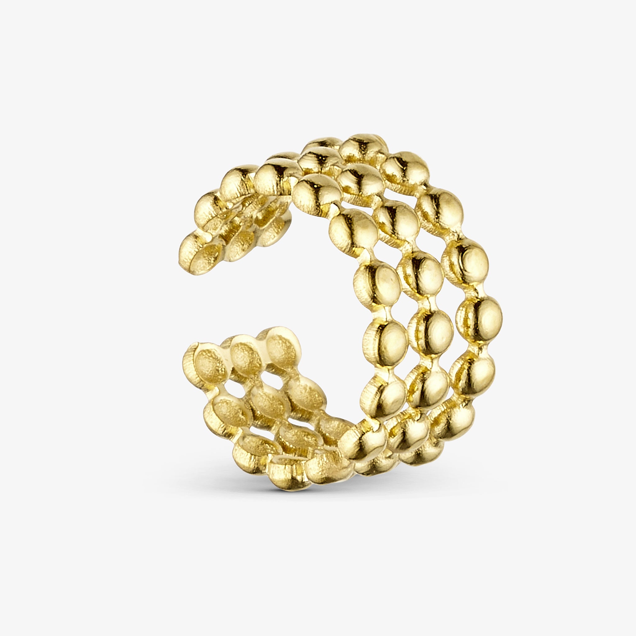 Wolff Jewelry Mini Boble Ear Cuff Earcuffs 18 karat guldbelagt