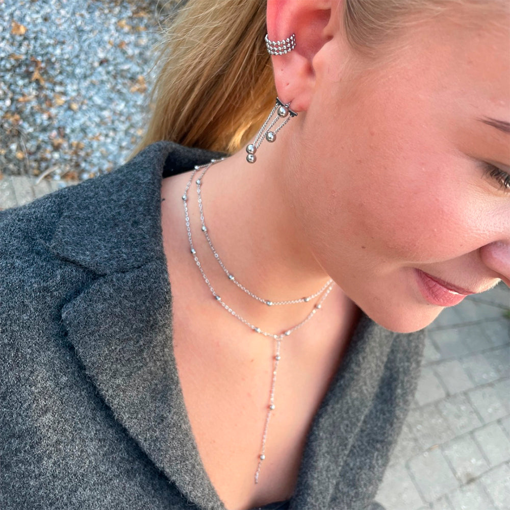 Wolff Jewelry Mini Boble Ear Cuff Earcuffs Sølvfarvet