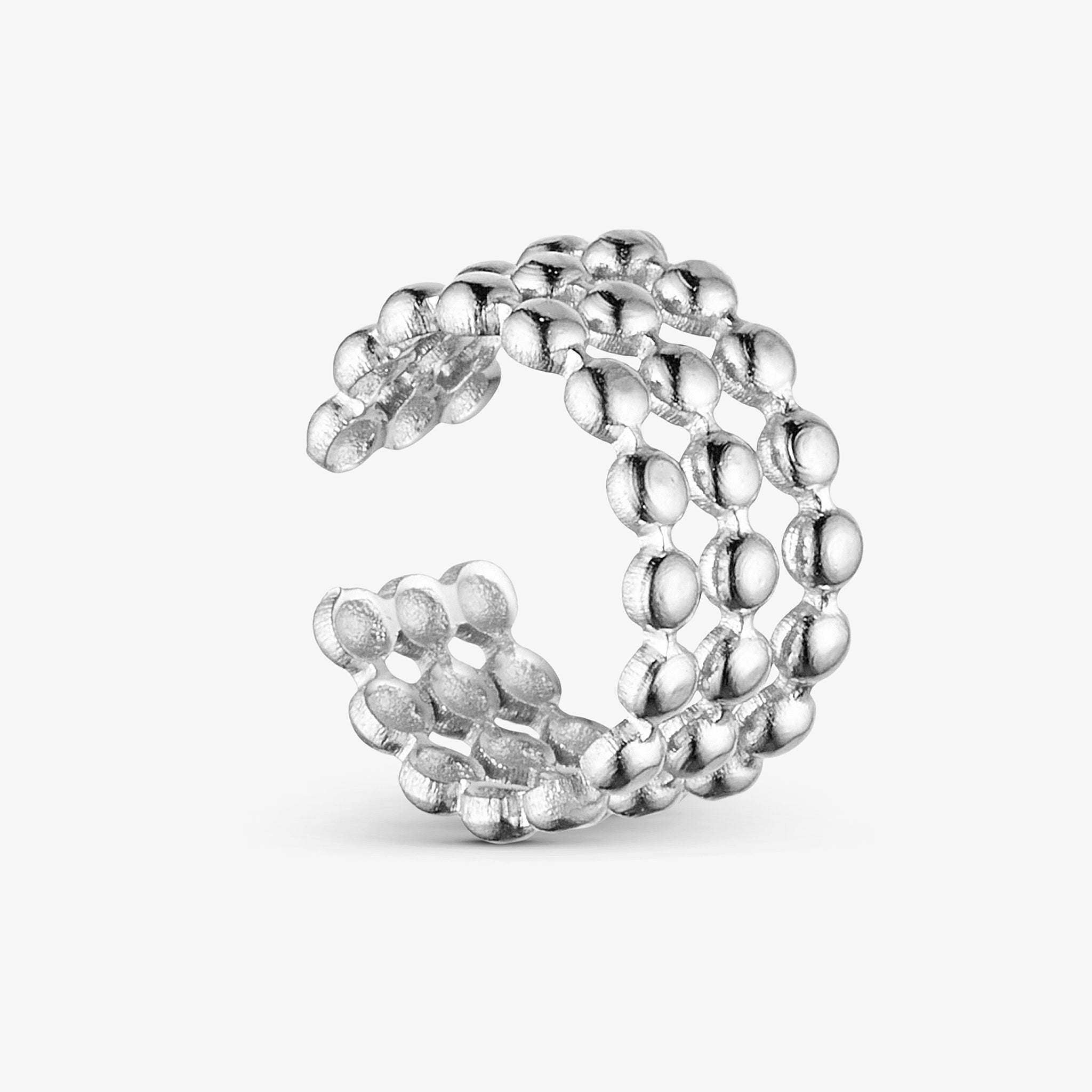 Wolff Jewelry Mini Boble Ear Cuff Earcuffs Sølvfarvet