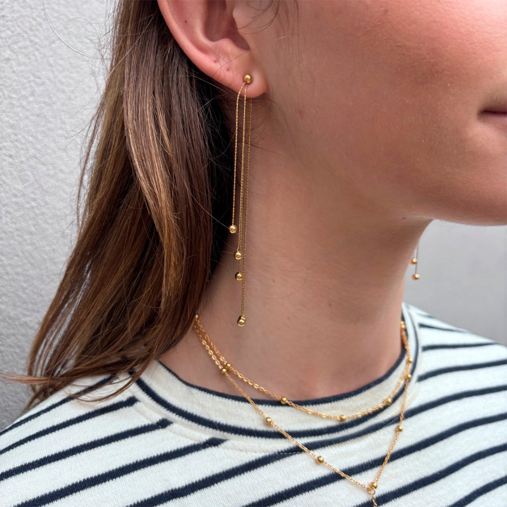 Wolff Jewelry Mini Boble Earrings Øreringe 18 karat guldbelagt