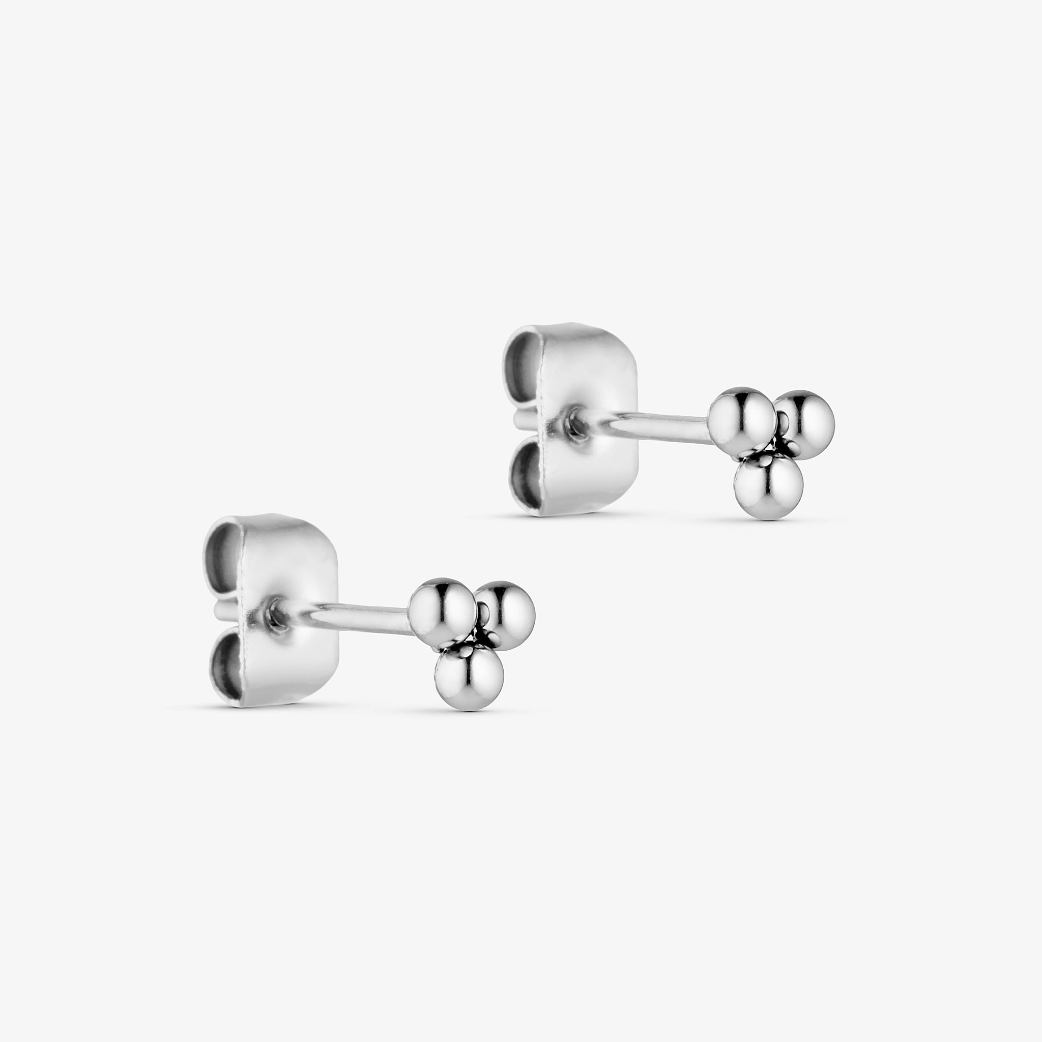 Wolff Jewelry Mini Boble Earstuds 2mm Øreringe Sølvfarvet