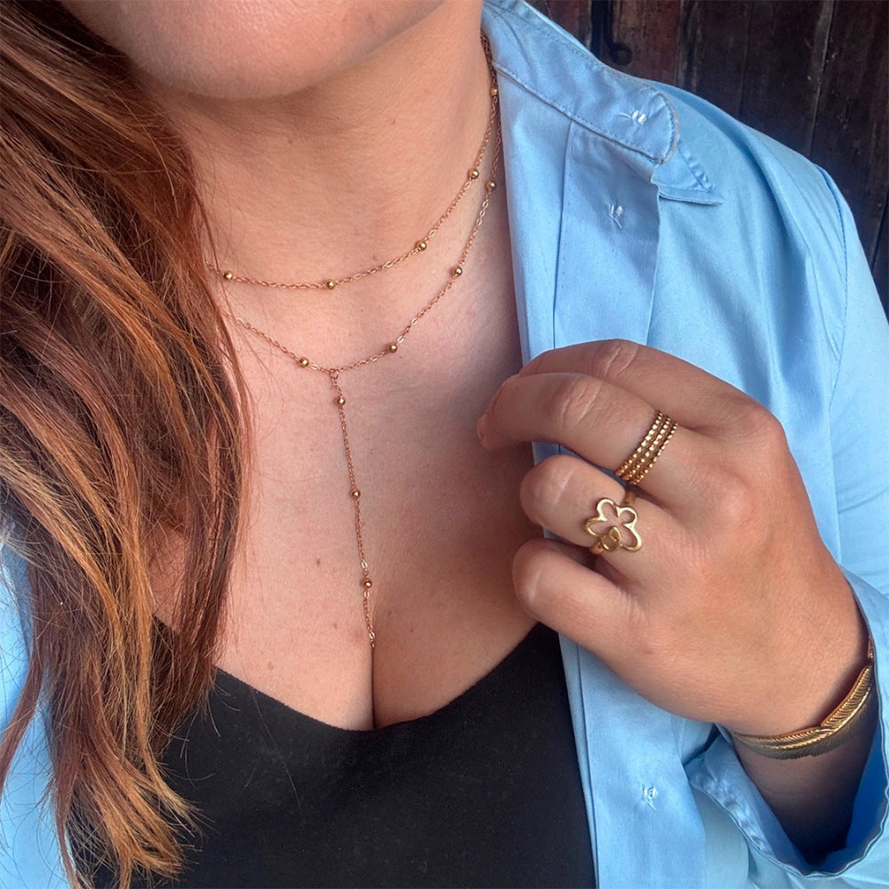 Wolff Jewelry Mini Boble Necklace Halskæder 18 karat guldbelagt