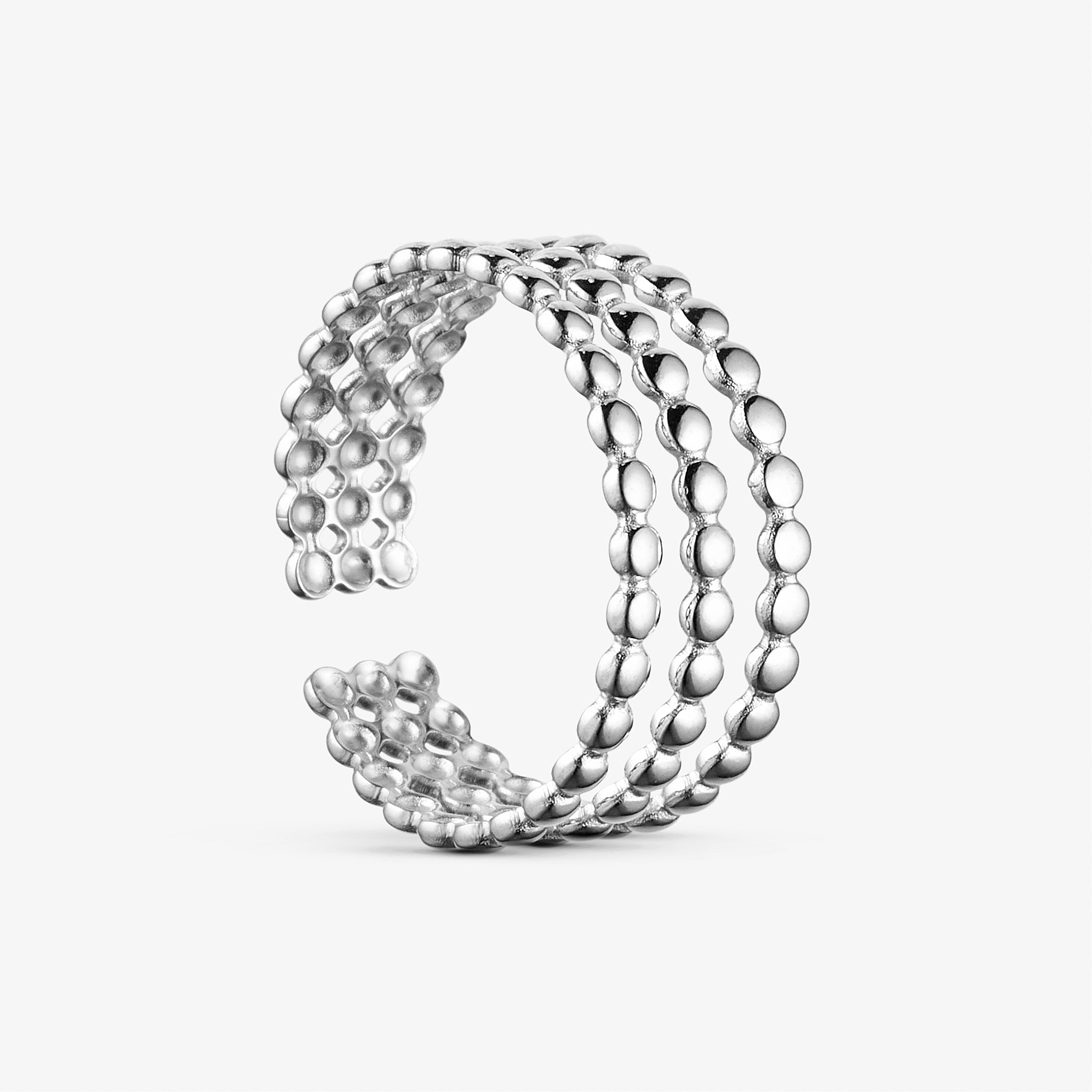 Wolff Jewelry Mini Boble Ring Ringe Sølvfarvet
