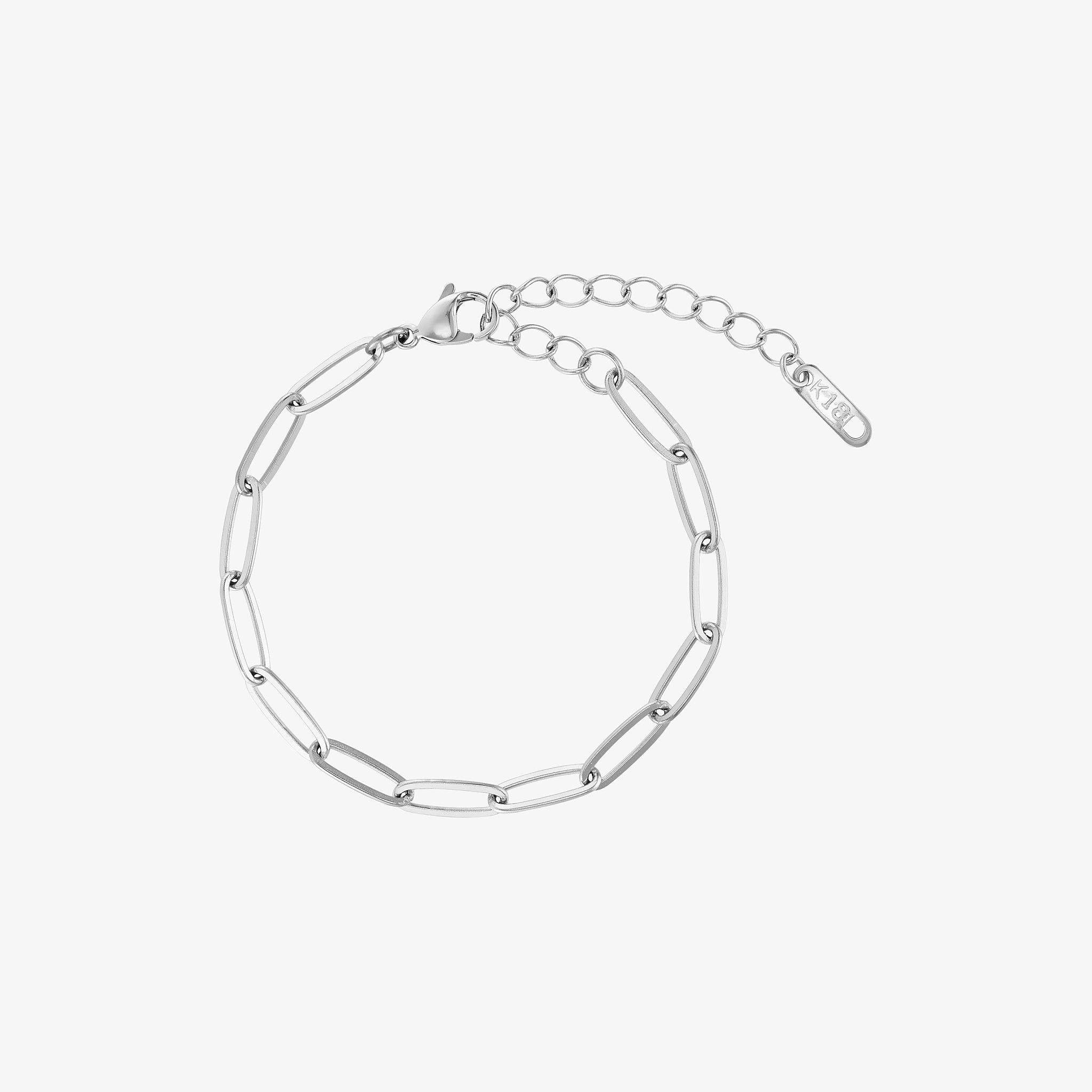 Wolff Jewelry Mini Chain Charm Bracelet Armbånd Sølvfarvet