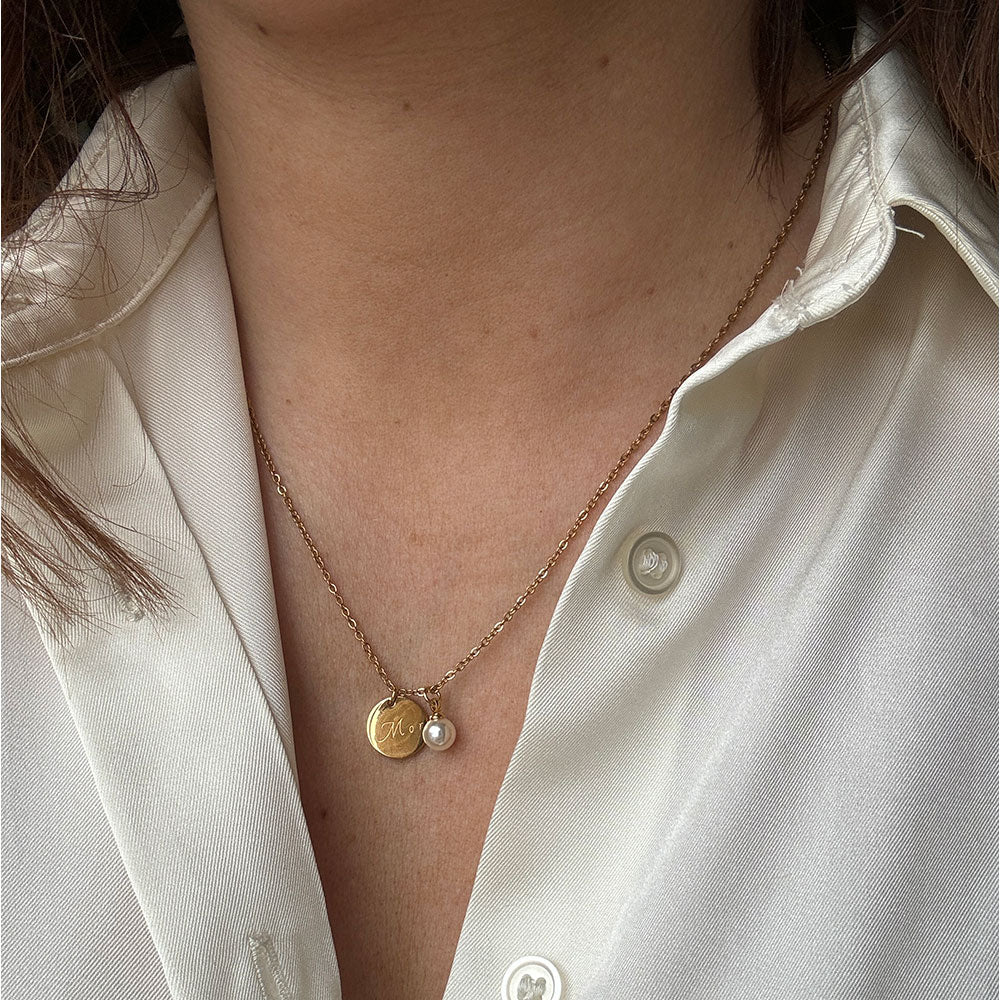 Wolff Jewelry Pearl Necklace - MOR Halskæder 18 karat guldbelagt