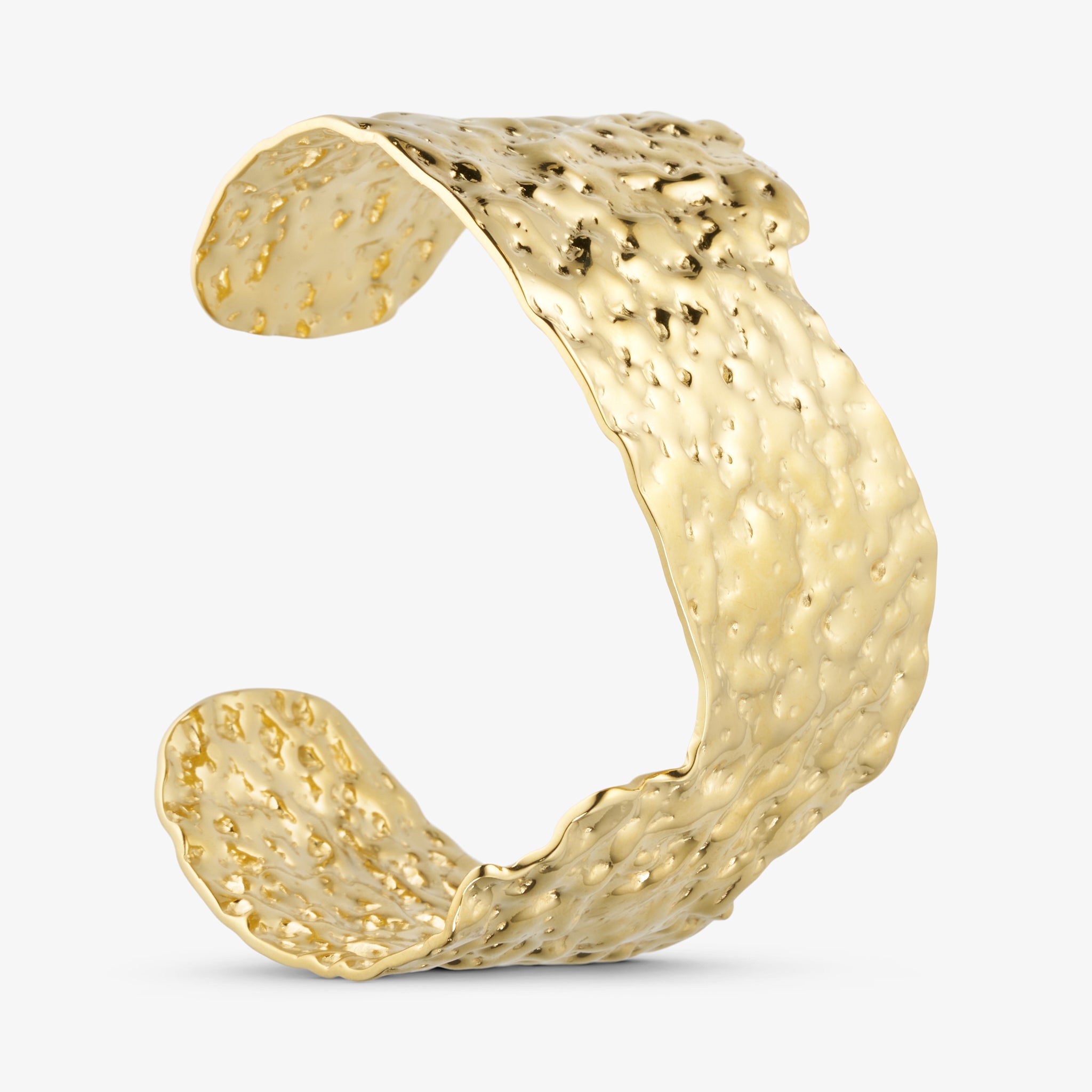 Wolff Jewelry Rustic Big Bangle Armbånd 18 karat guldbelagt