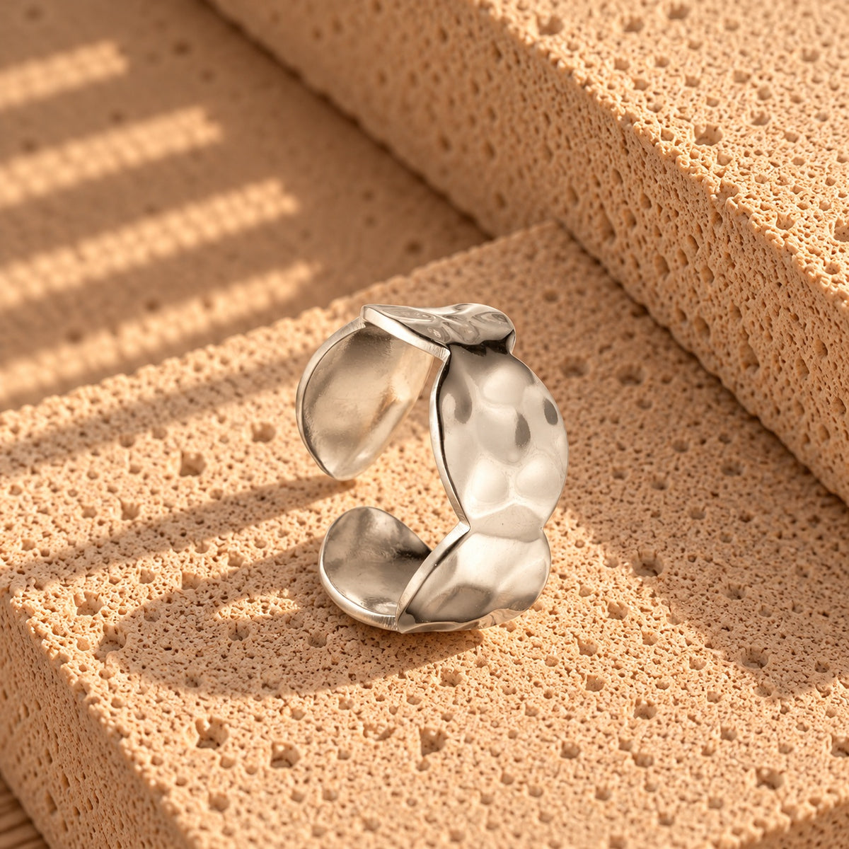 Wolff Jewelry Rustic Big Ring Ringe Sølvfarvet