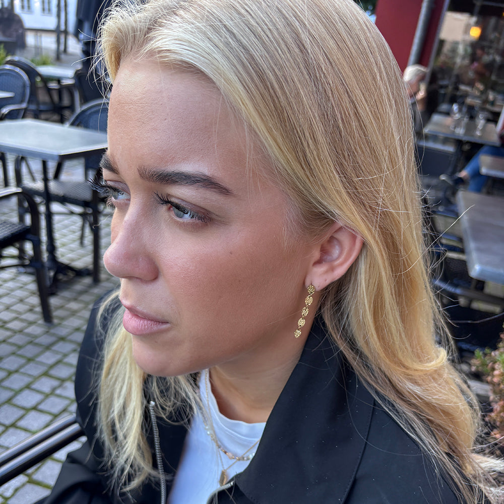 Wolff Jewelry Rustic Earring Øreringe 18 karat guldbelagt