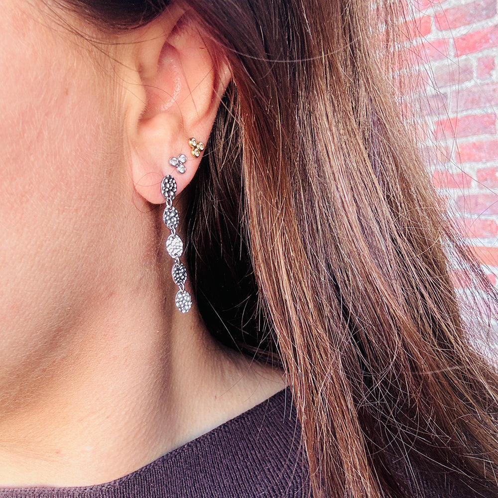 Wolff Jewelry Rustic Earring Øreringe Sølvfarvet
