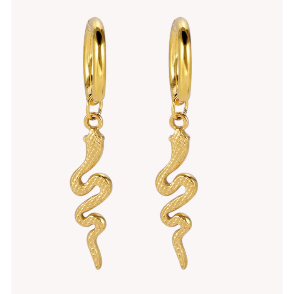 Wolff Jewelry Snake Earring  18 karat guldbelagt