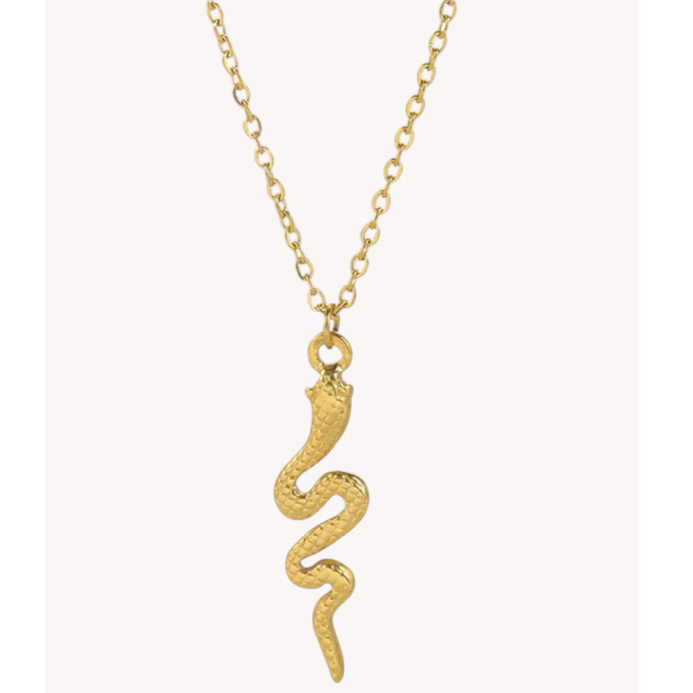 Wolff Jewelry Snake Necklace  18 karat guldbelagt