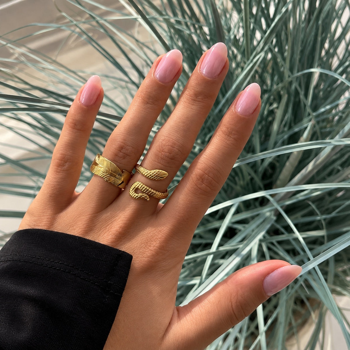 Wolff Jewelry Snake Ring Ringe 18 karat guldbelagt