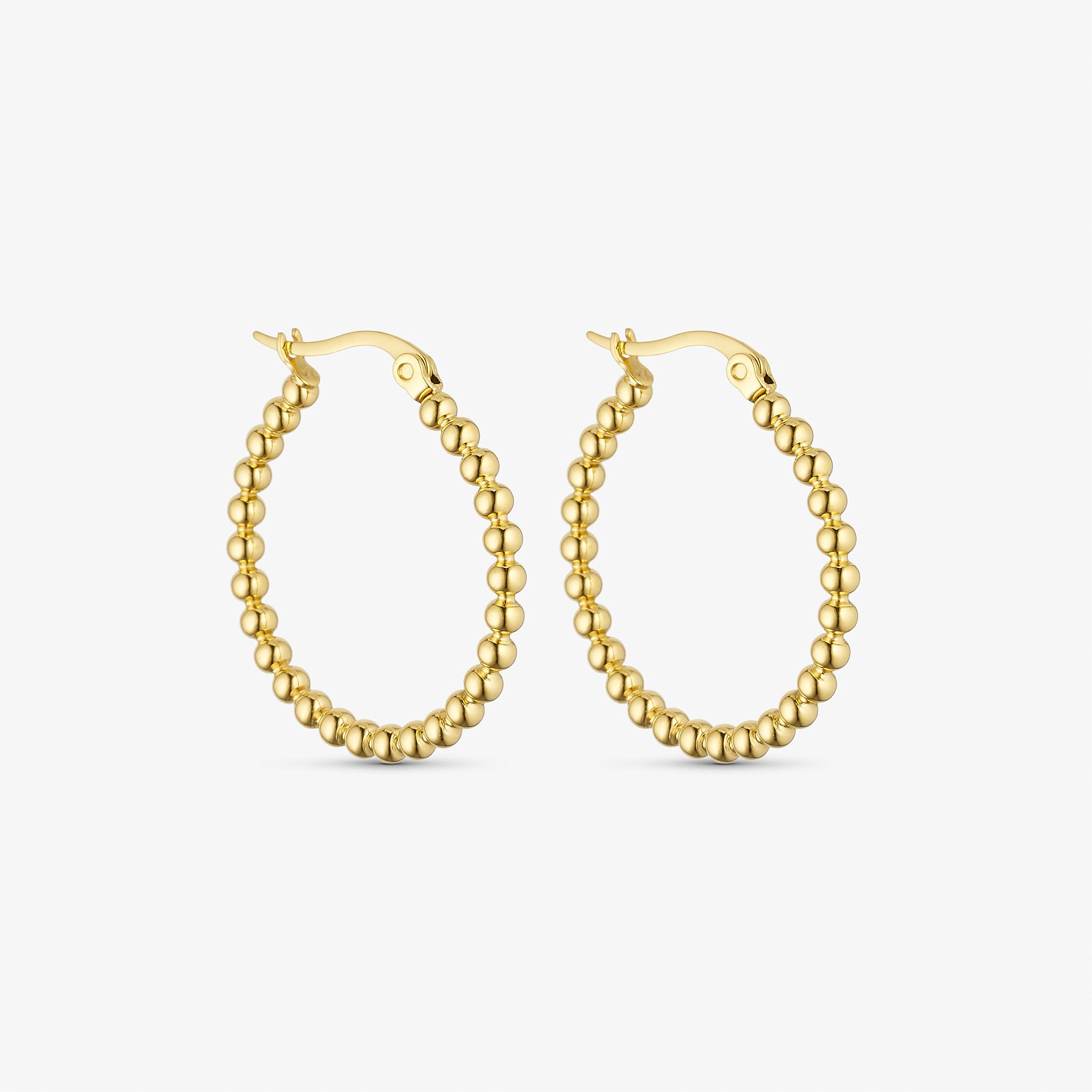 Wolff Jewelry Sora Hoops 27 mm Øreringe 18 karat guldbelagt