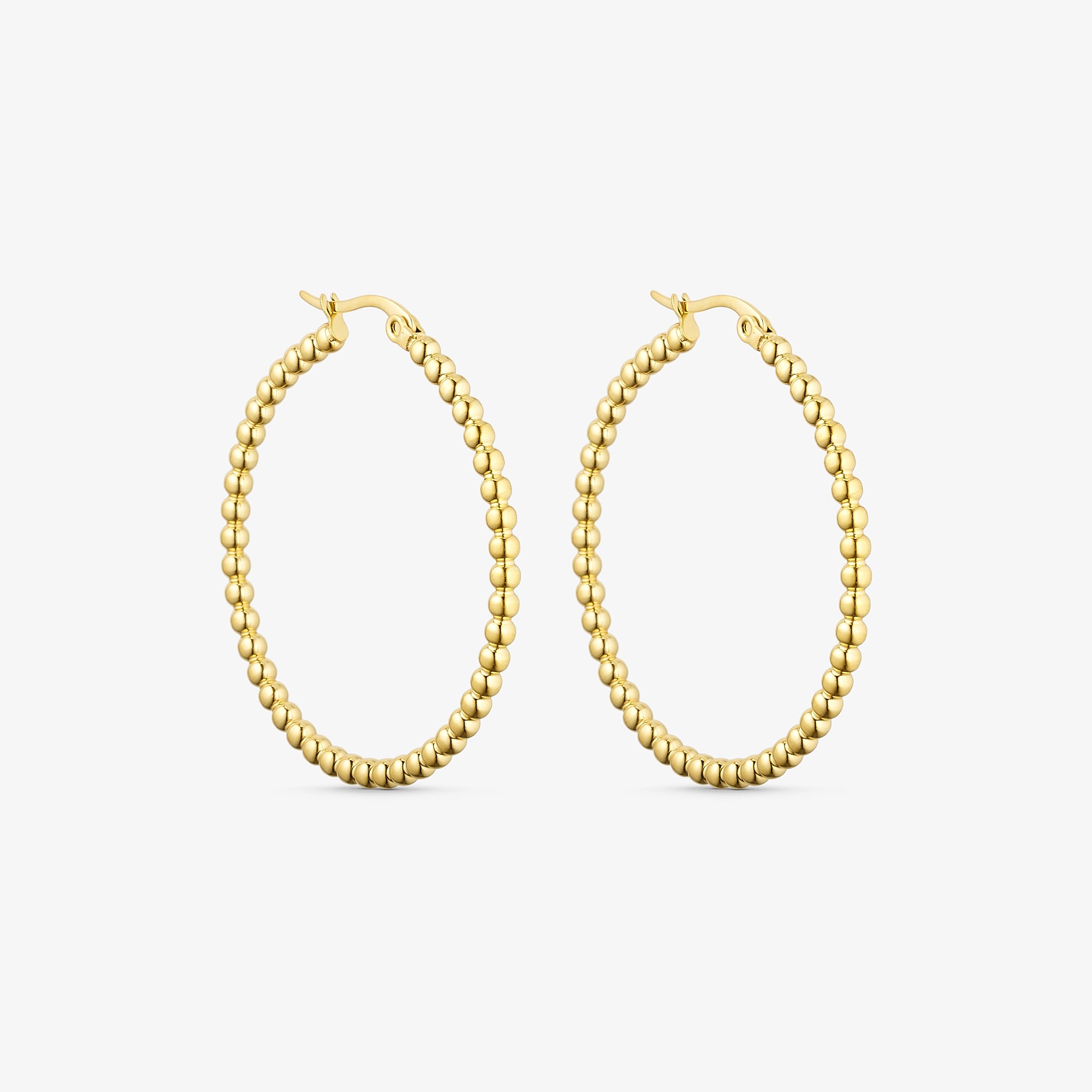 Wolff Jewelry Sora Hoops 40mm Øreringe 18 karat guldbelagt