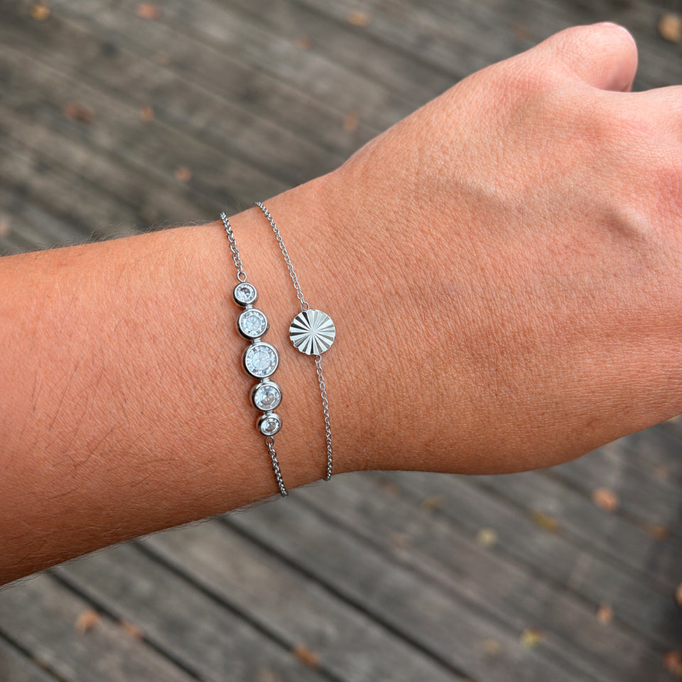 Wolff Jewelry Sunny Petit Bracelet Armbånd Sølvfarvet