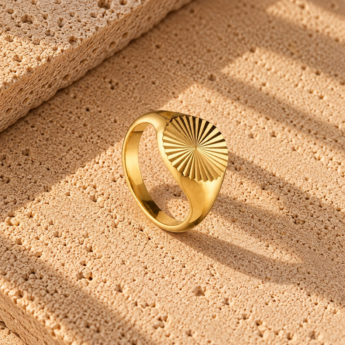 Wolff Jewelry Sunny Ring Ringe 18 karat guldbelagt