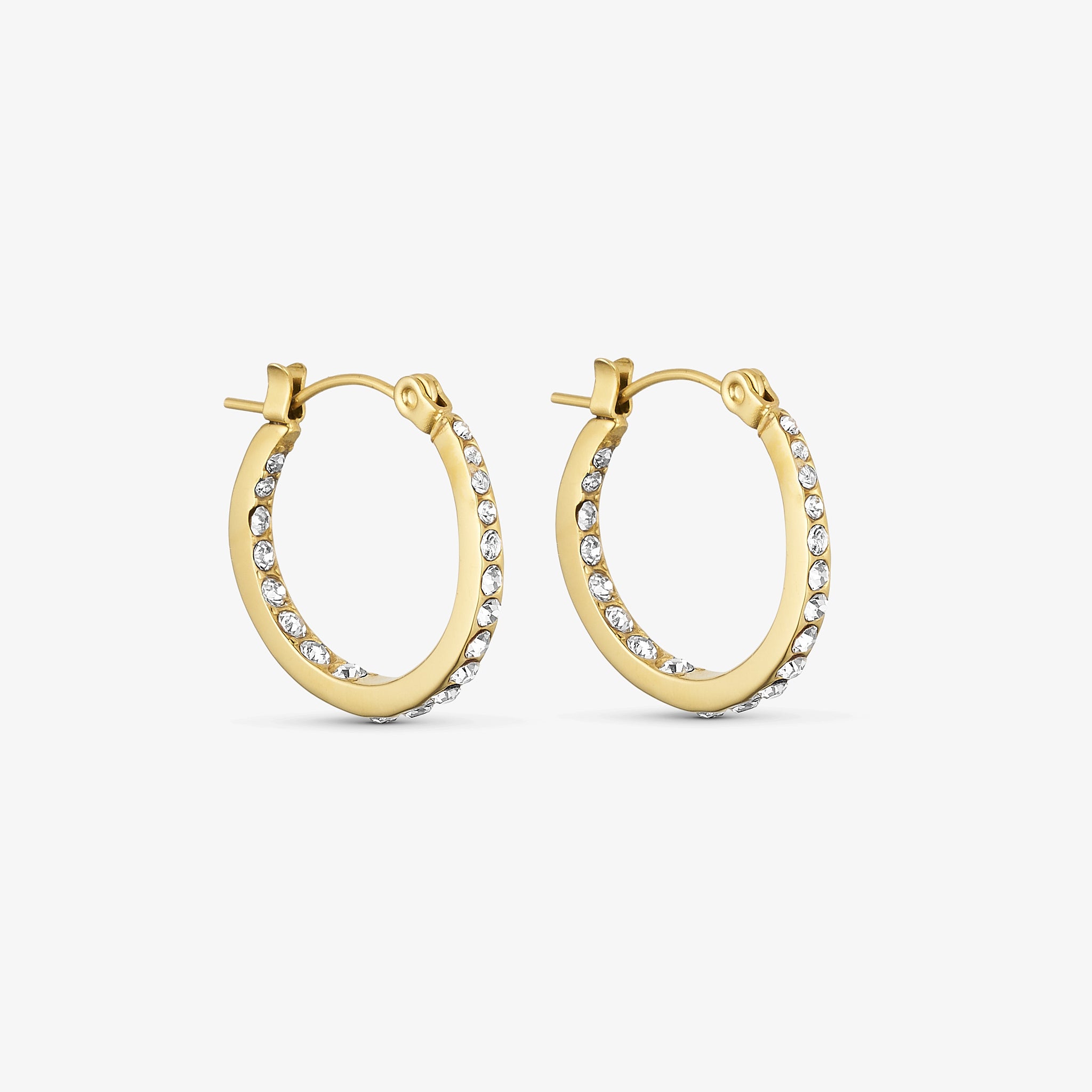 Wolff Jewelry Tara Hoops 21mm Øreringe 18 karat guldbelagt