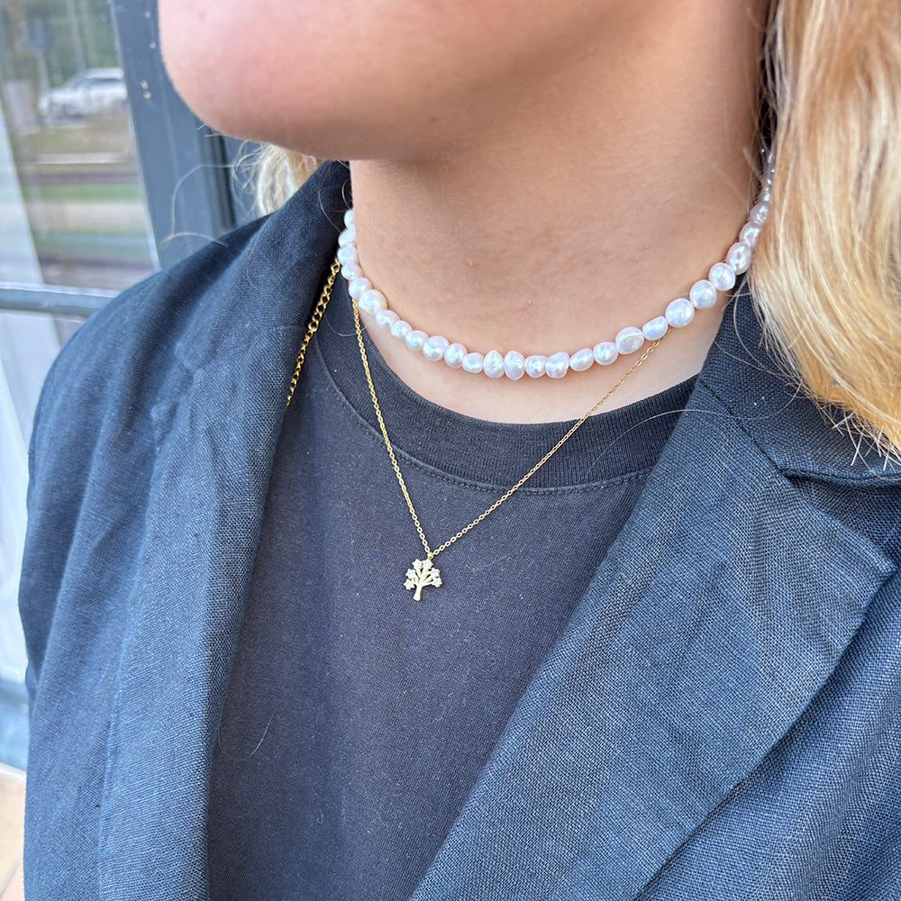 Wolff Jewelry Trilla Necklace Halskæder 18 karat guldbelagt