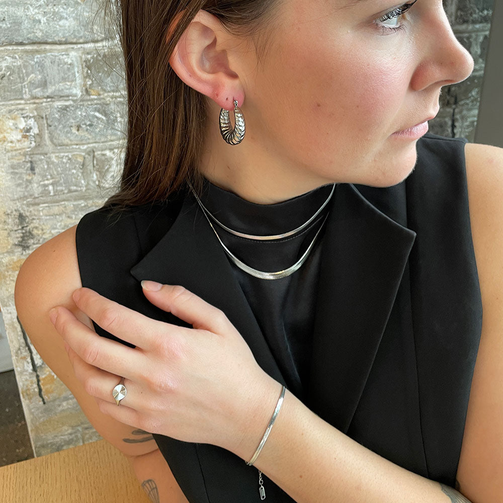 Wolff Jewelry Valley Earring Øreringe Sølvfarvet